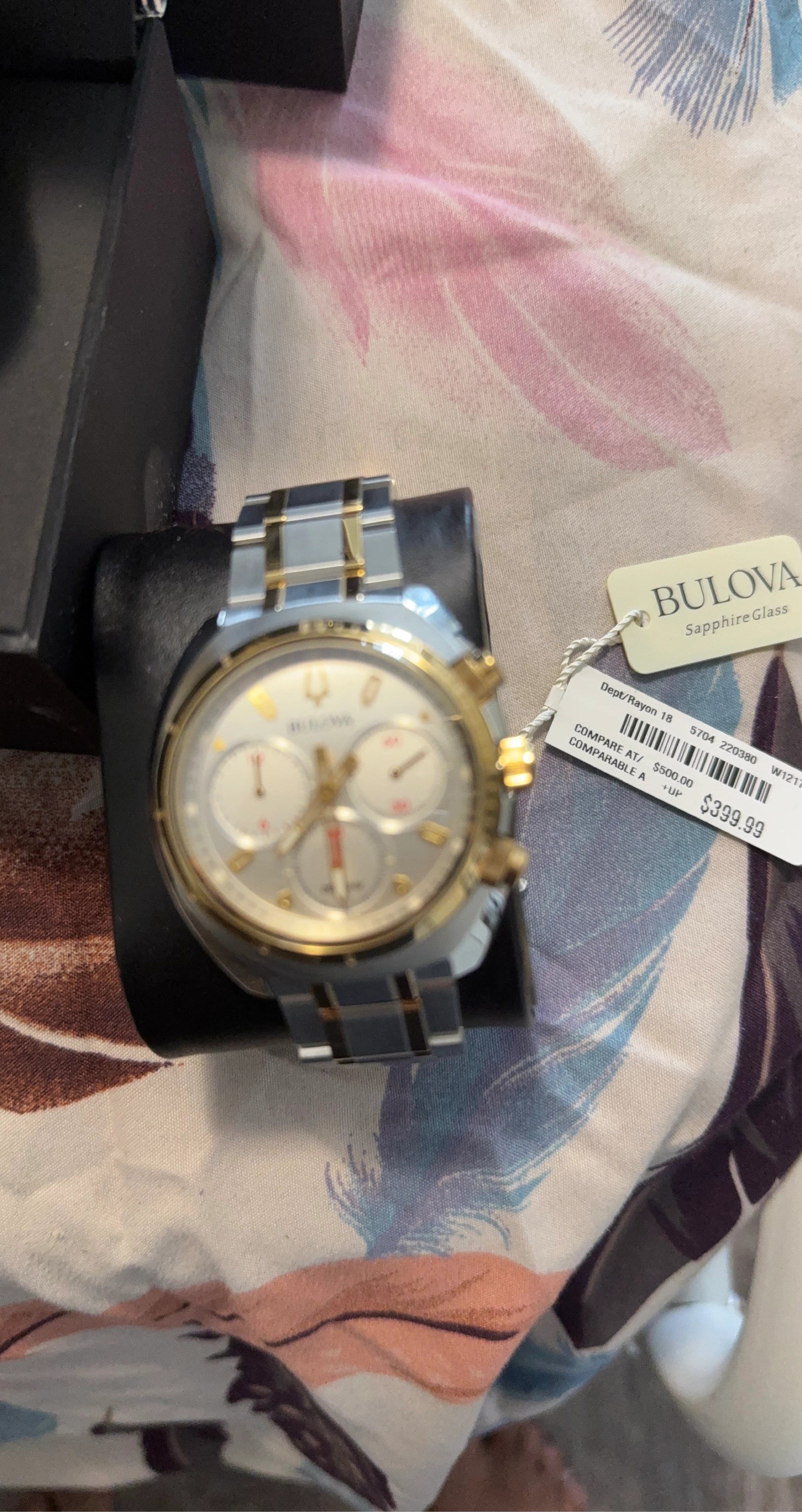 Bulova Sapphire Glass Chronograph Watch