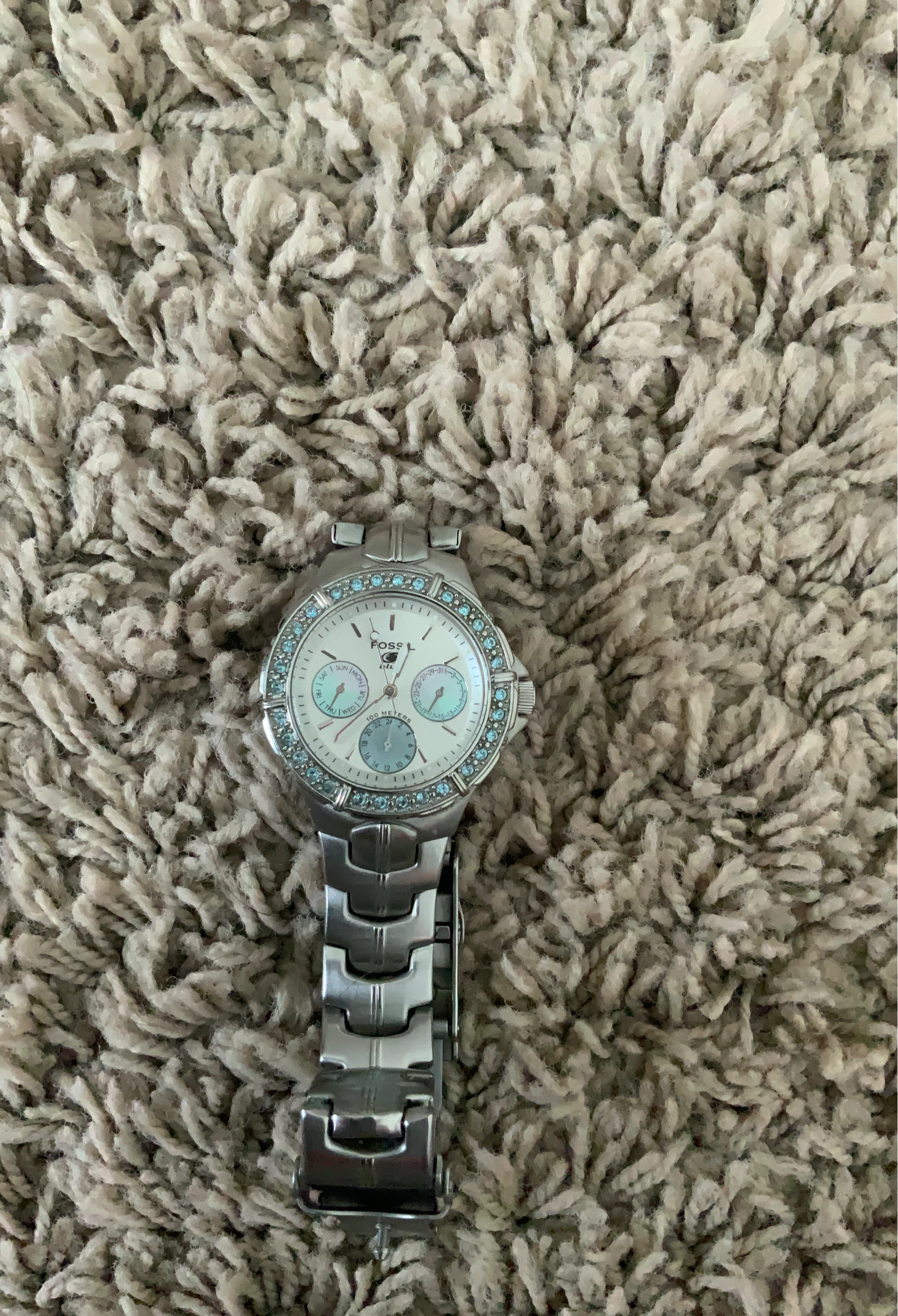 Fossil Women's Watch with Blue Accents
