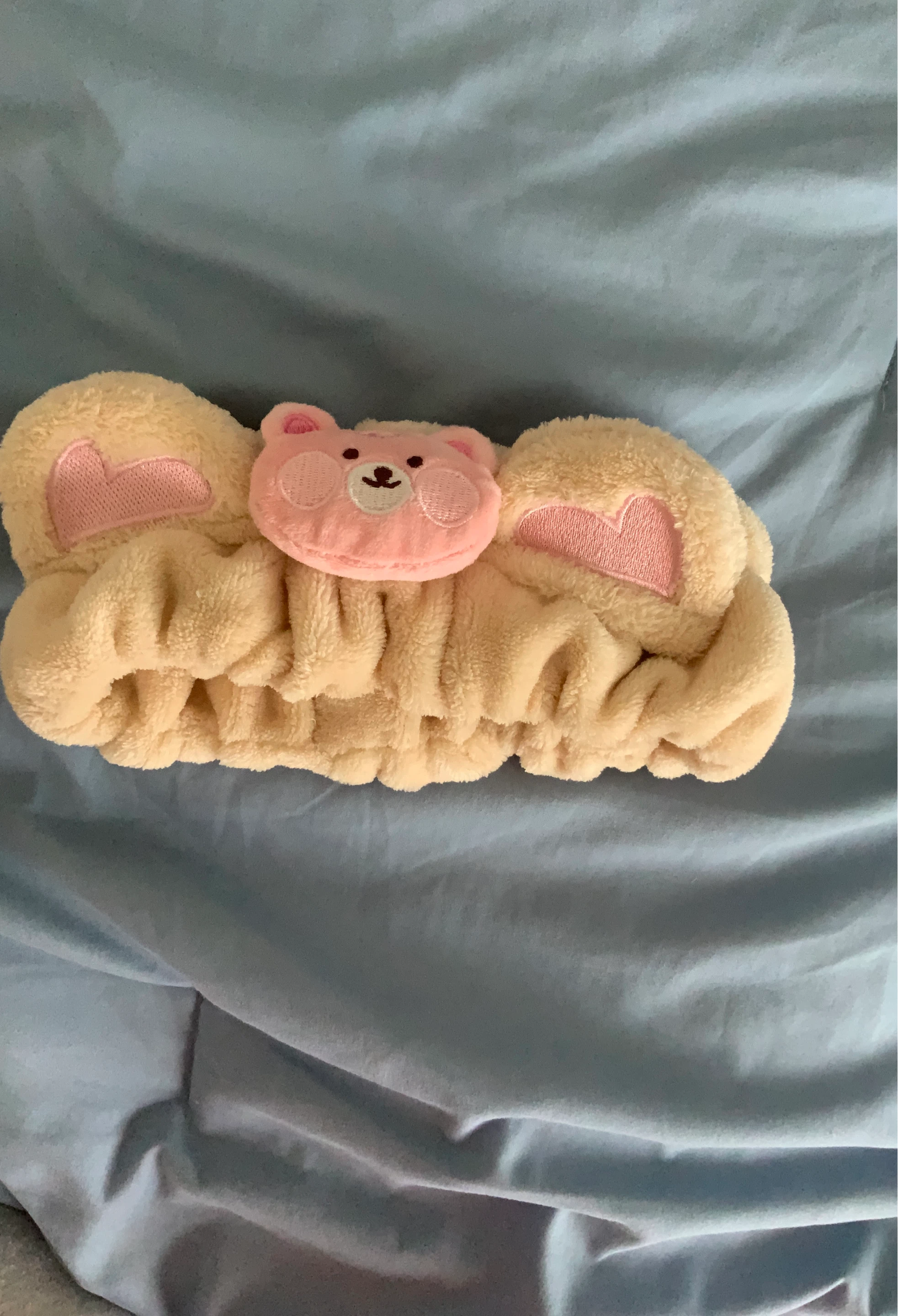 Fluffy Bear Face Headband