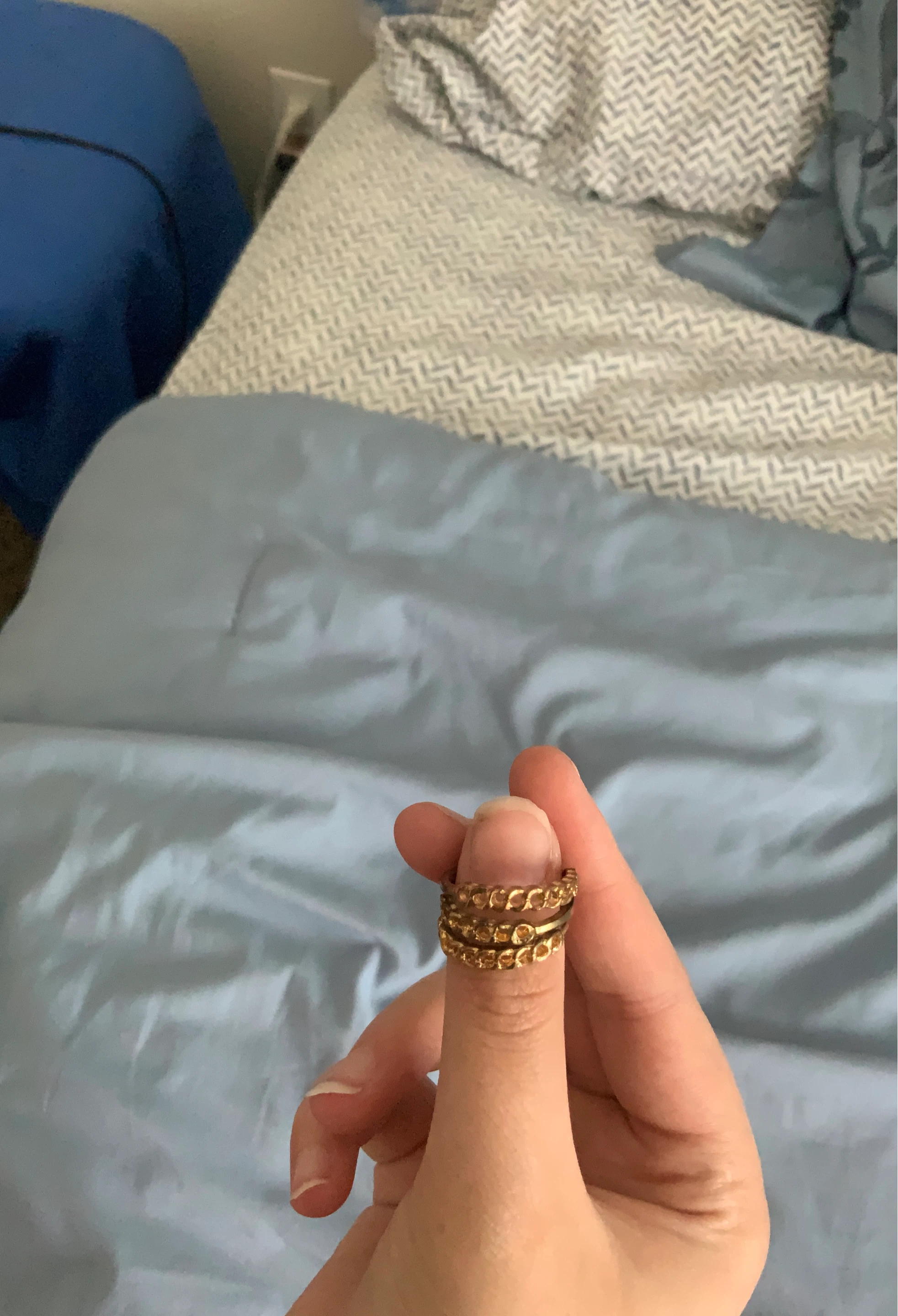 Stackable Gold-Tone Rings