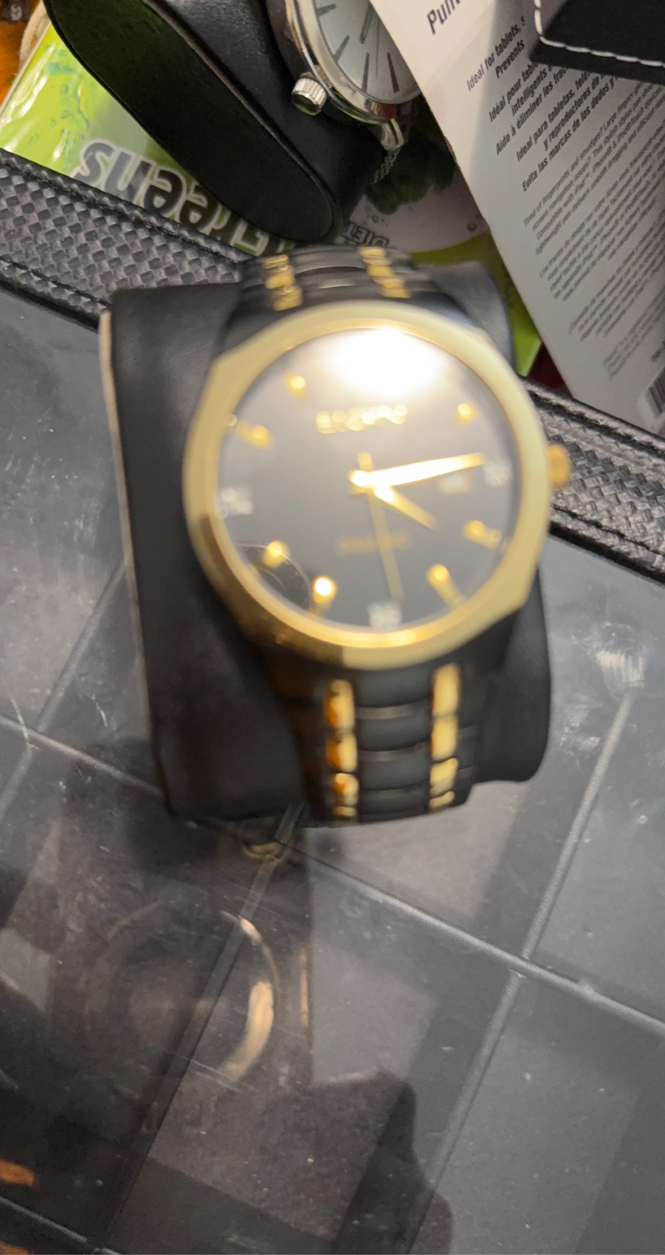 Bulova Gold & Black Watch
