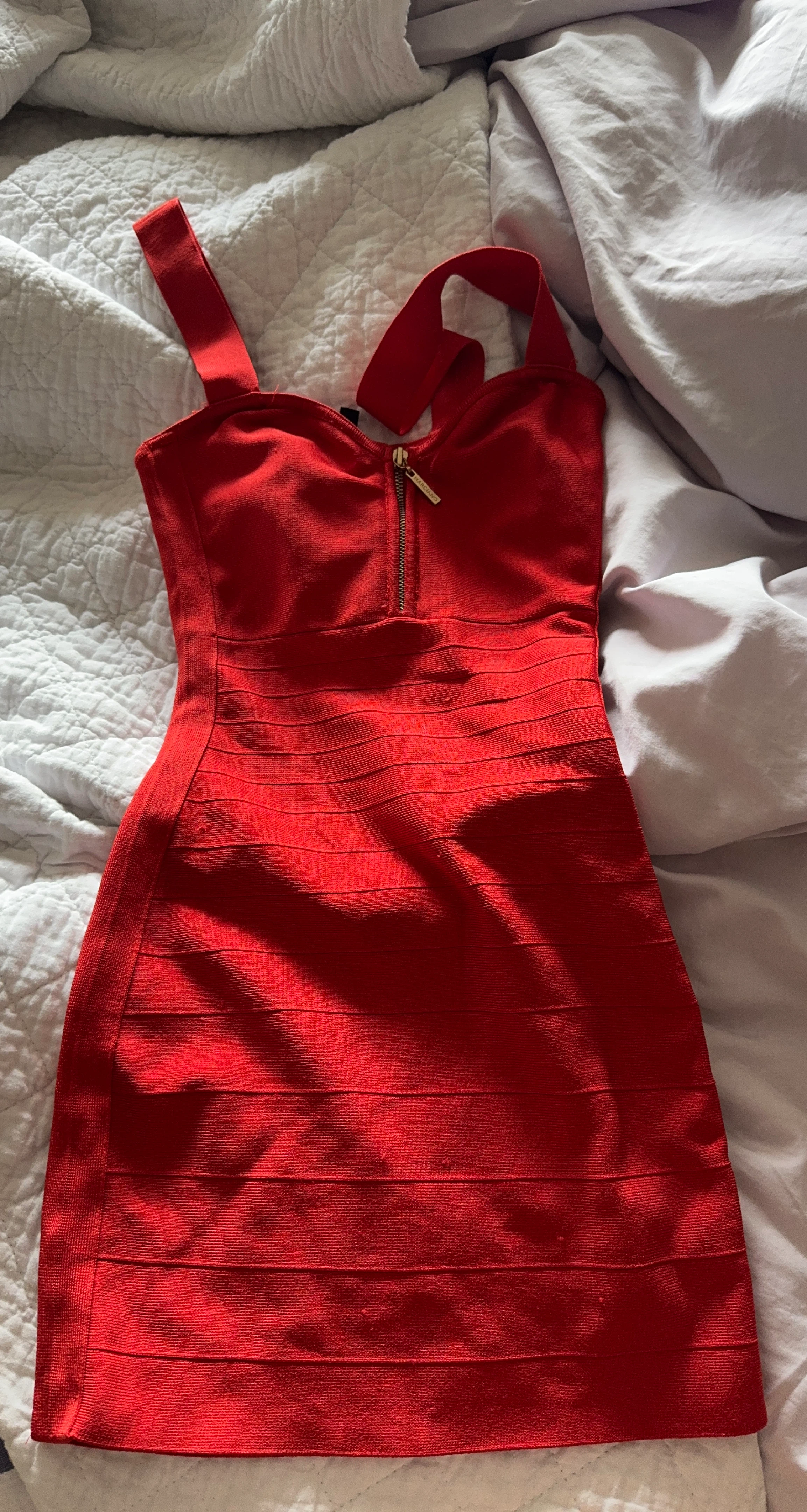 Guess by Marciano Red Bandage Dress XS