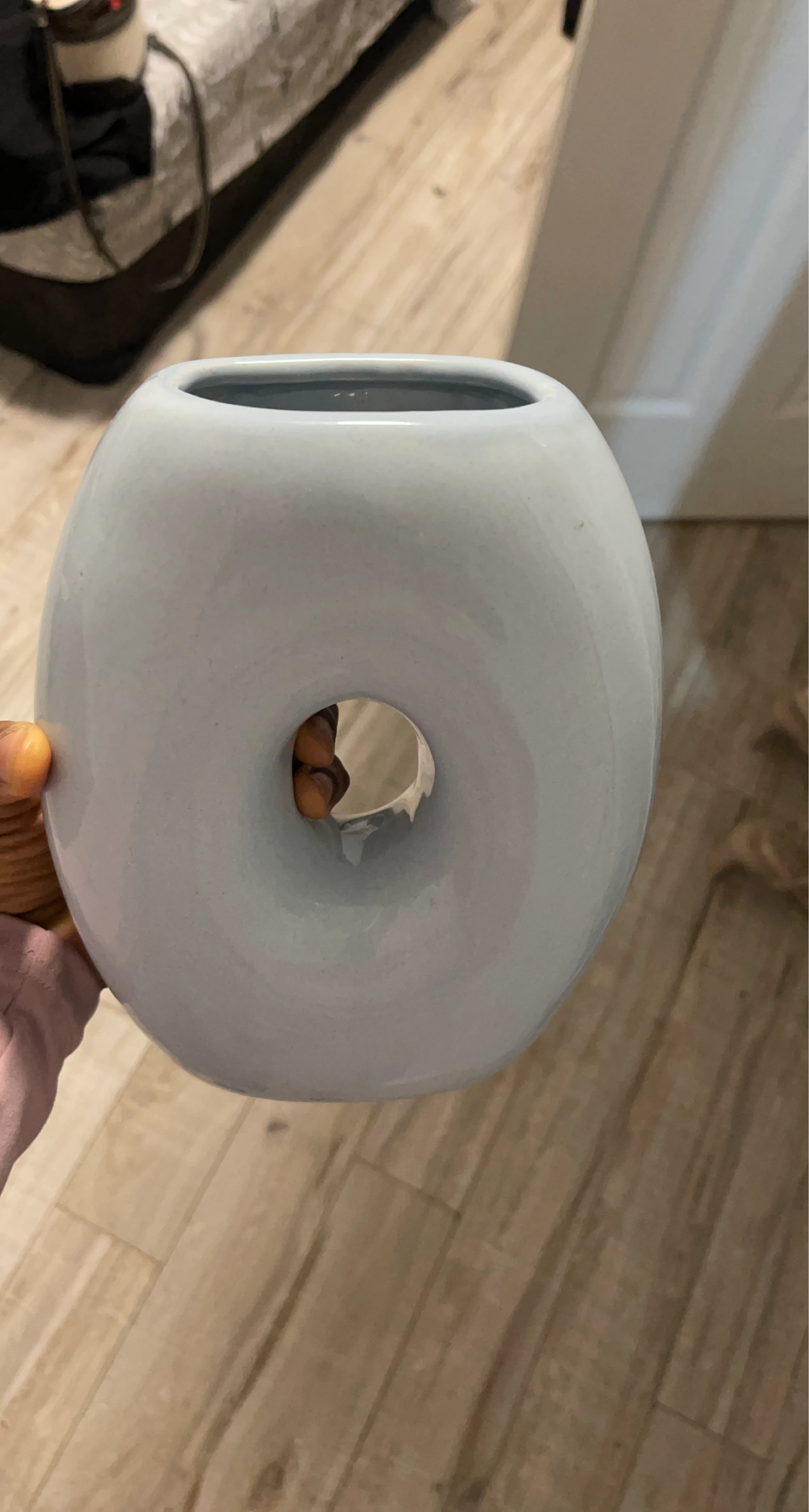 Light Blue Ceramic Vase