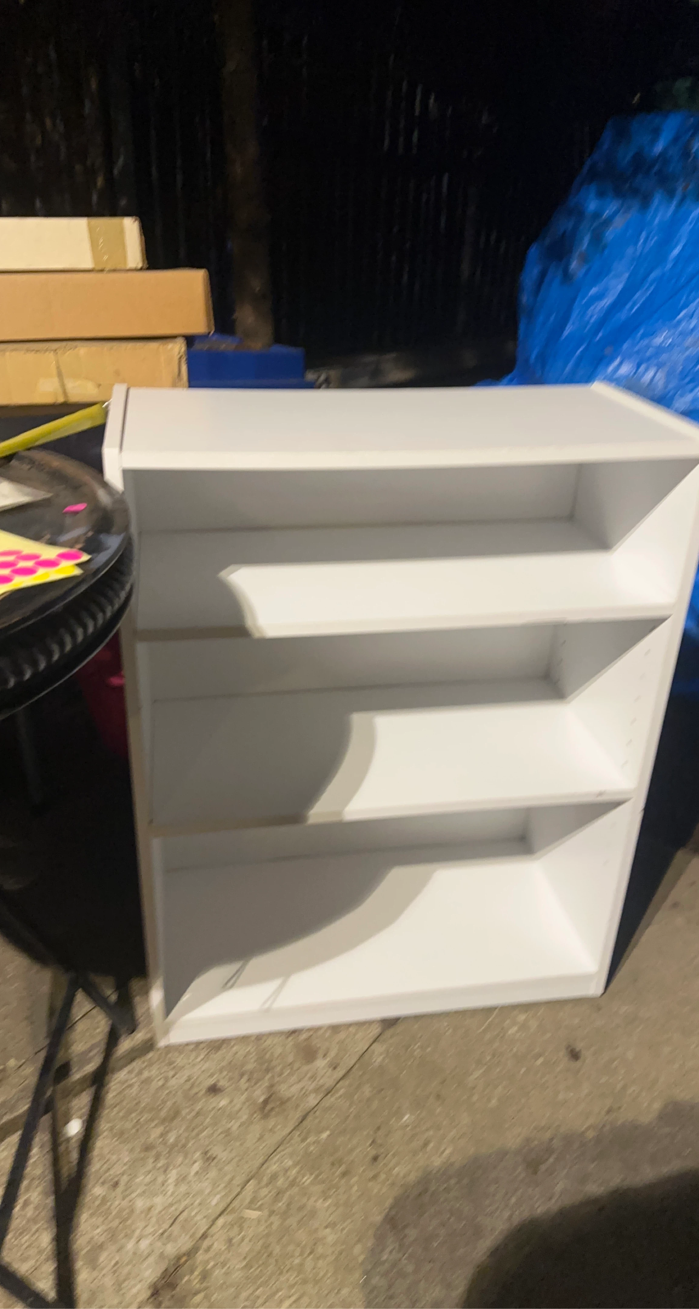 White 3-Shelf Bookcase
