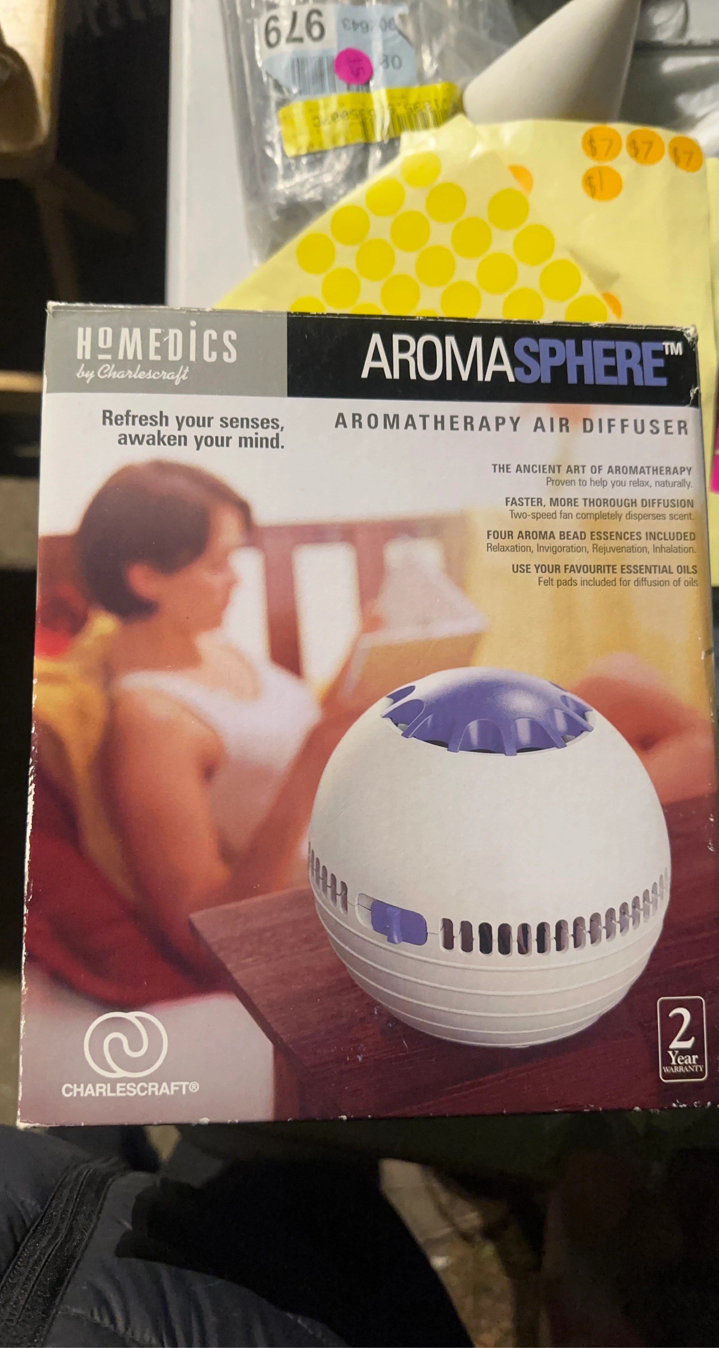 HoMedics AromaSphere Aromatherapy Air Diffuser