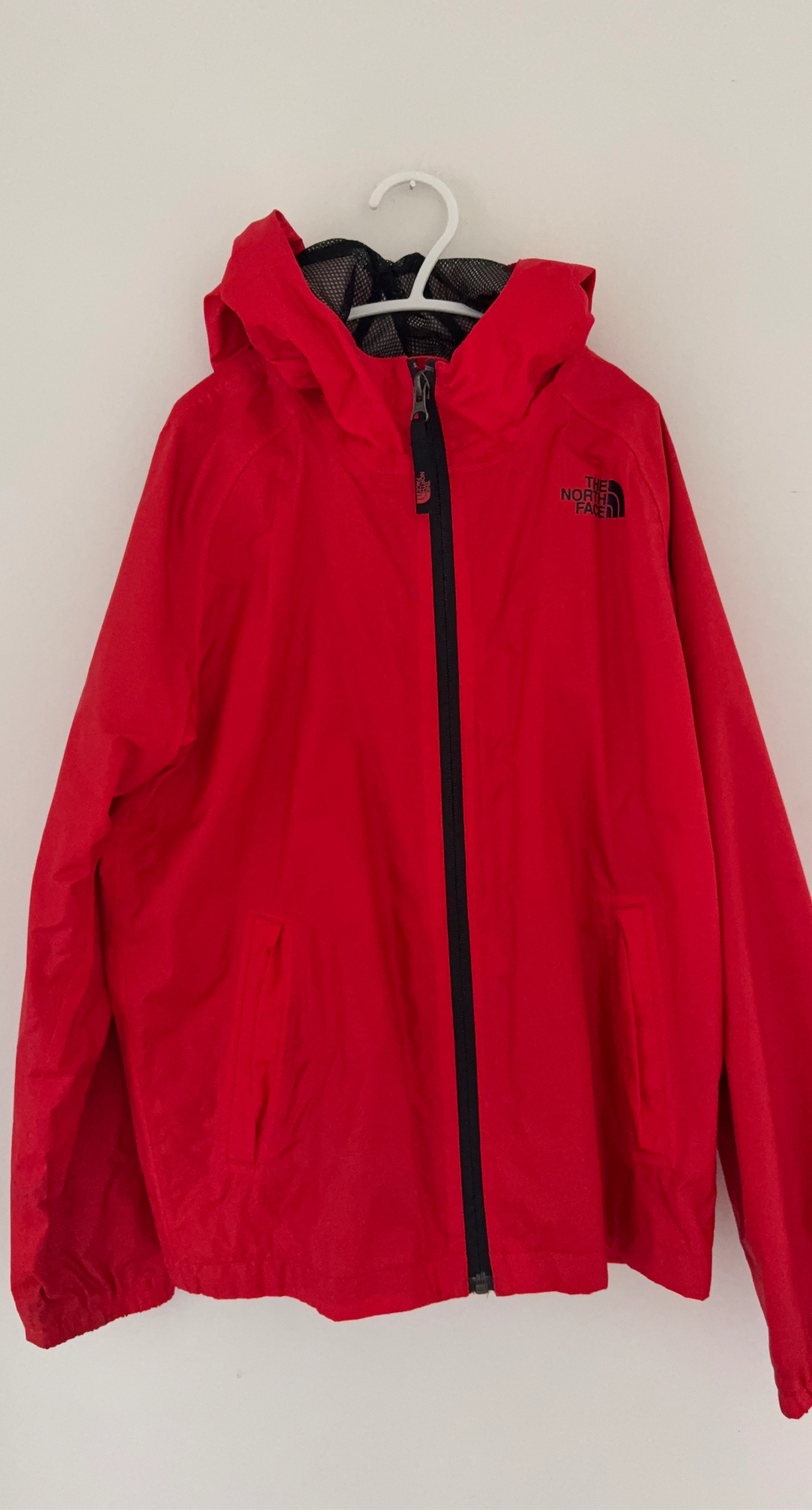 Like New The North Face Boy's Red Rain Jacket