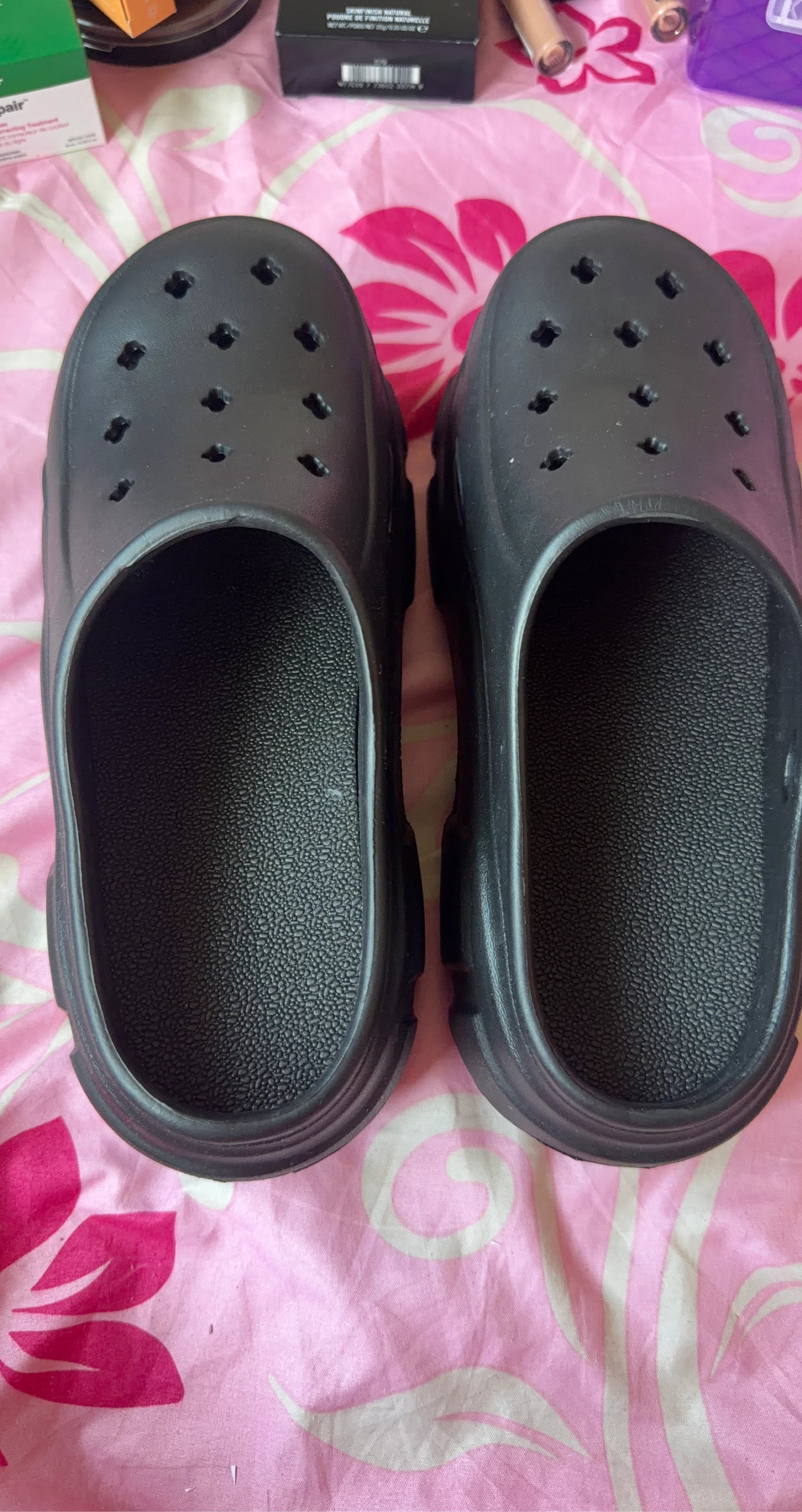 Black Clog Shoes - Size 38-39