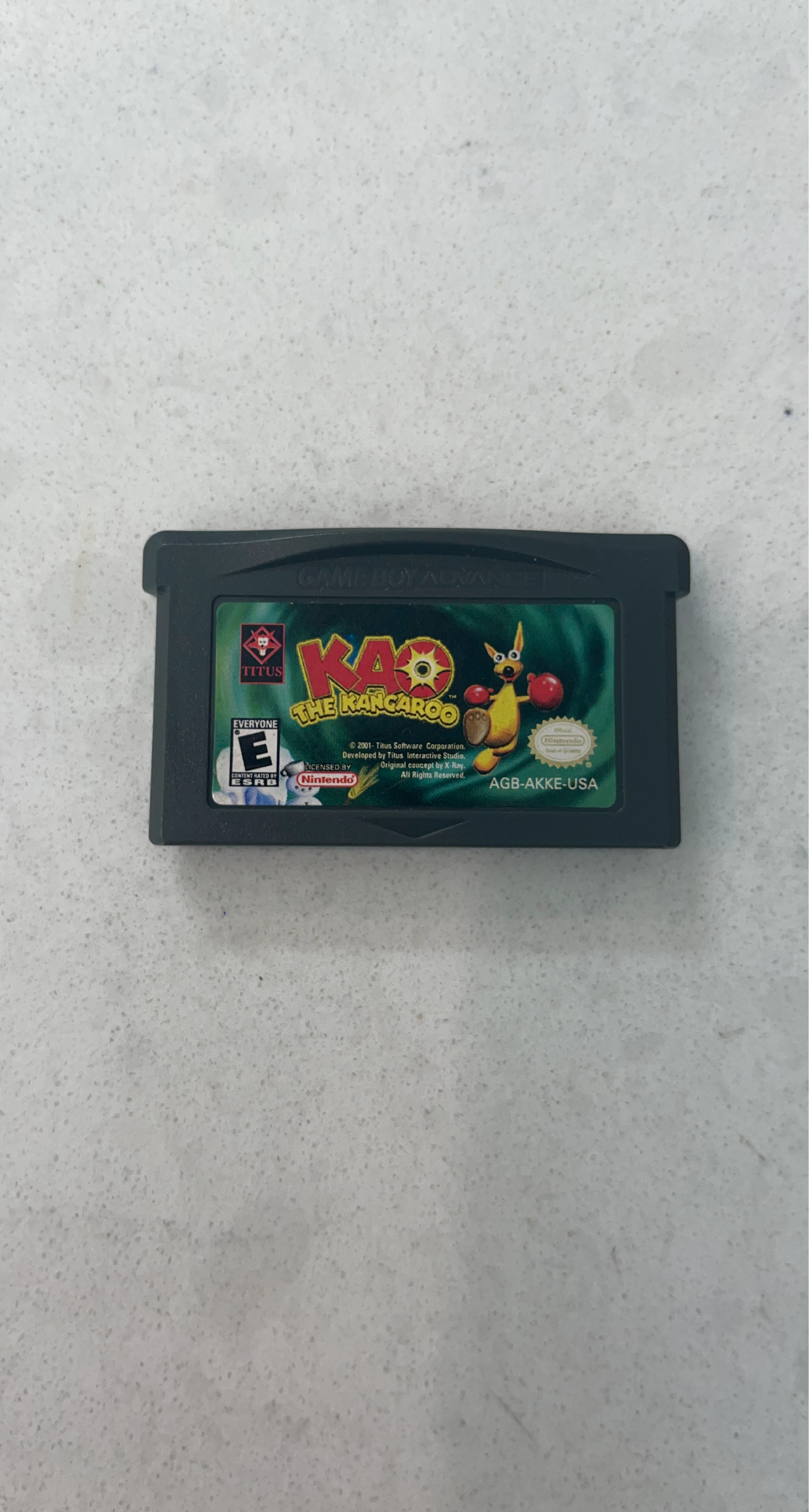 Kao The Kangaroo Game Boy Advance Cartridge