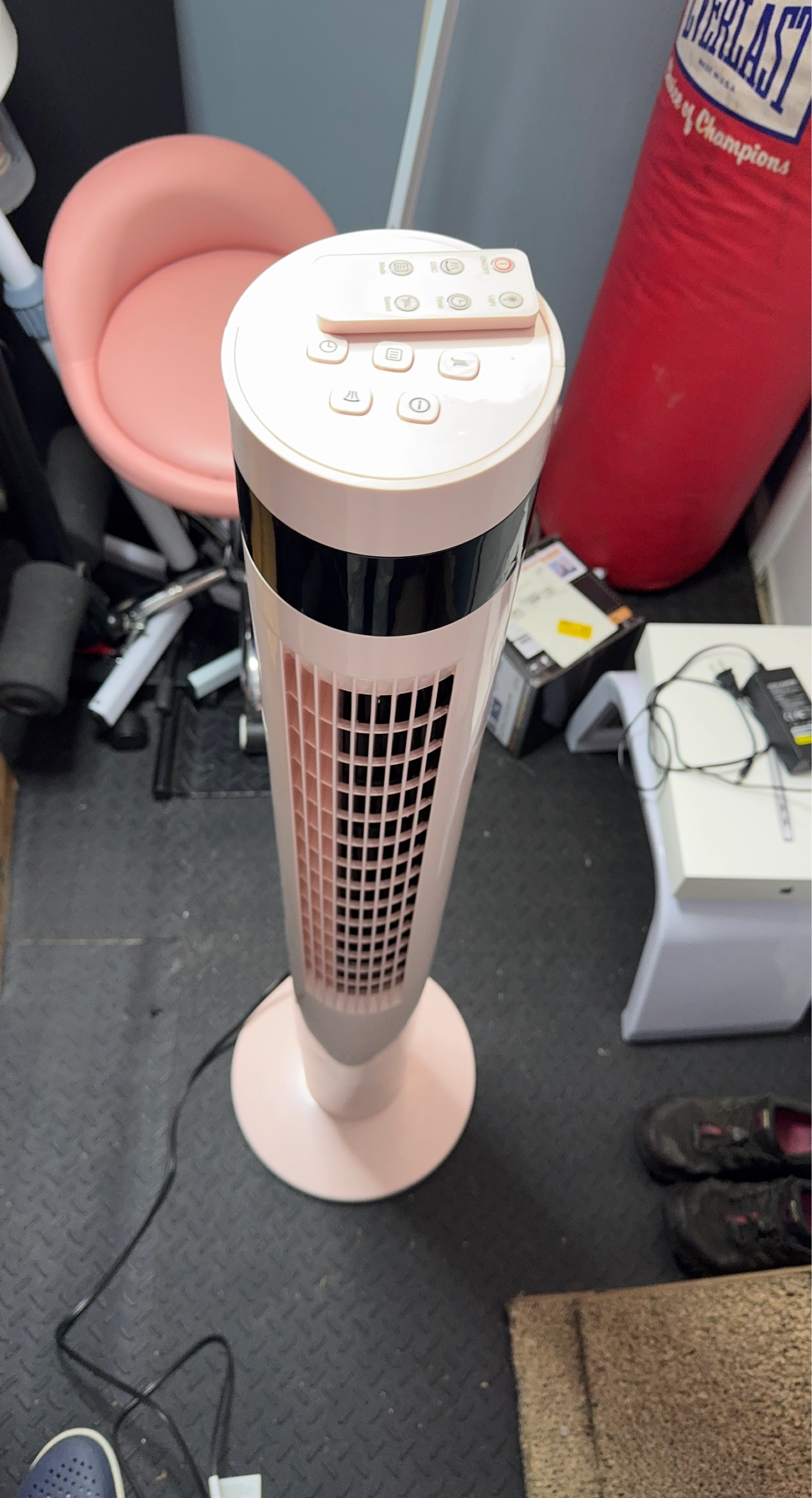 Antarctic Star Pink Tower Fan with Remote