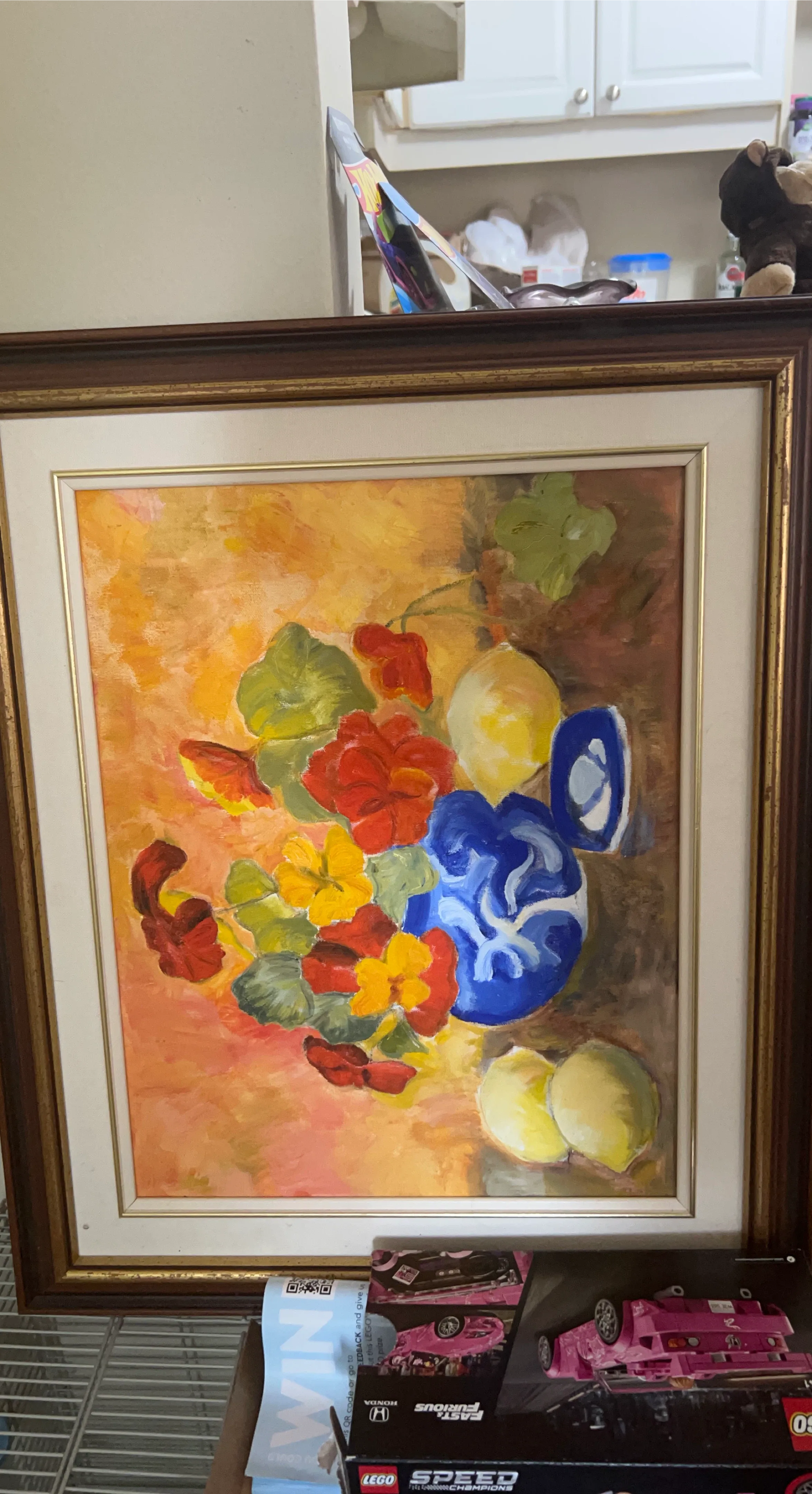 Gorgeous lemon and flowers Painting - photo 2