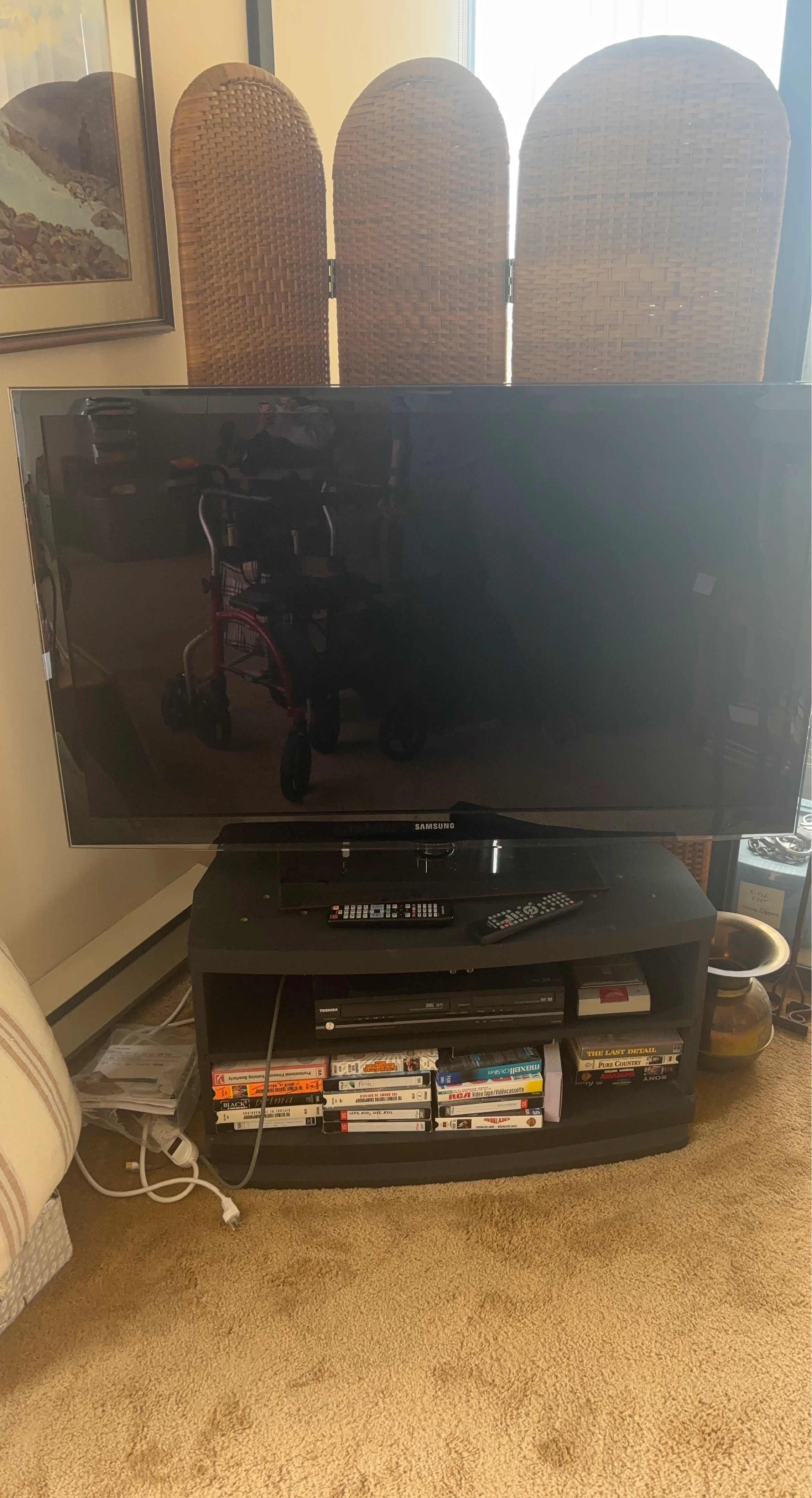 55 Inch Samsung LCD Television and Stand