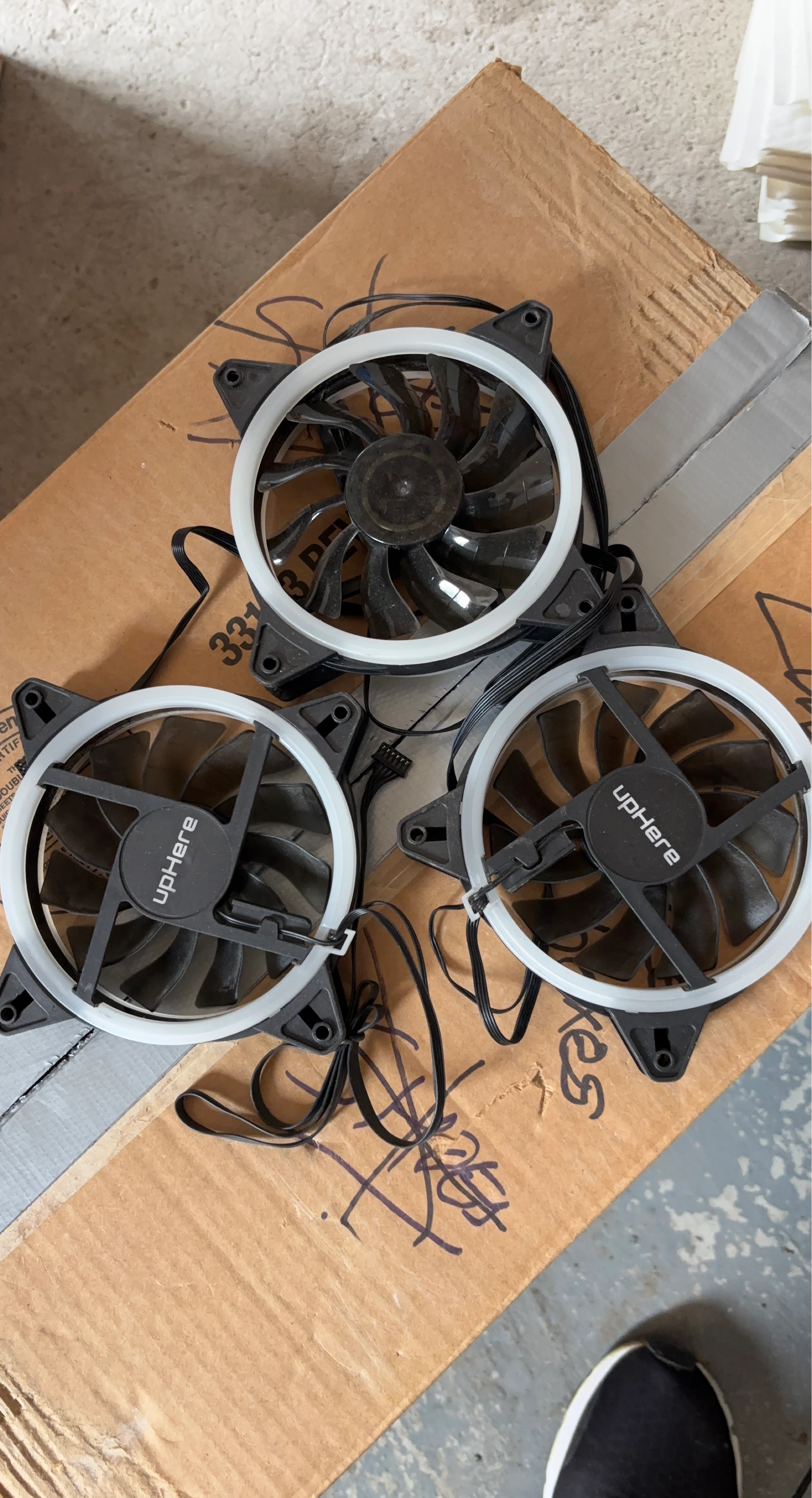 UpHere 120mm PC Case Fans (3 Pack)