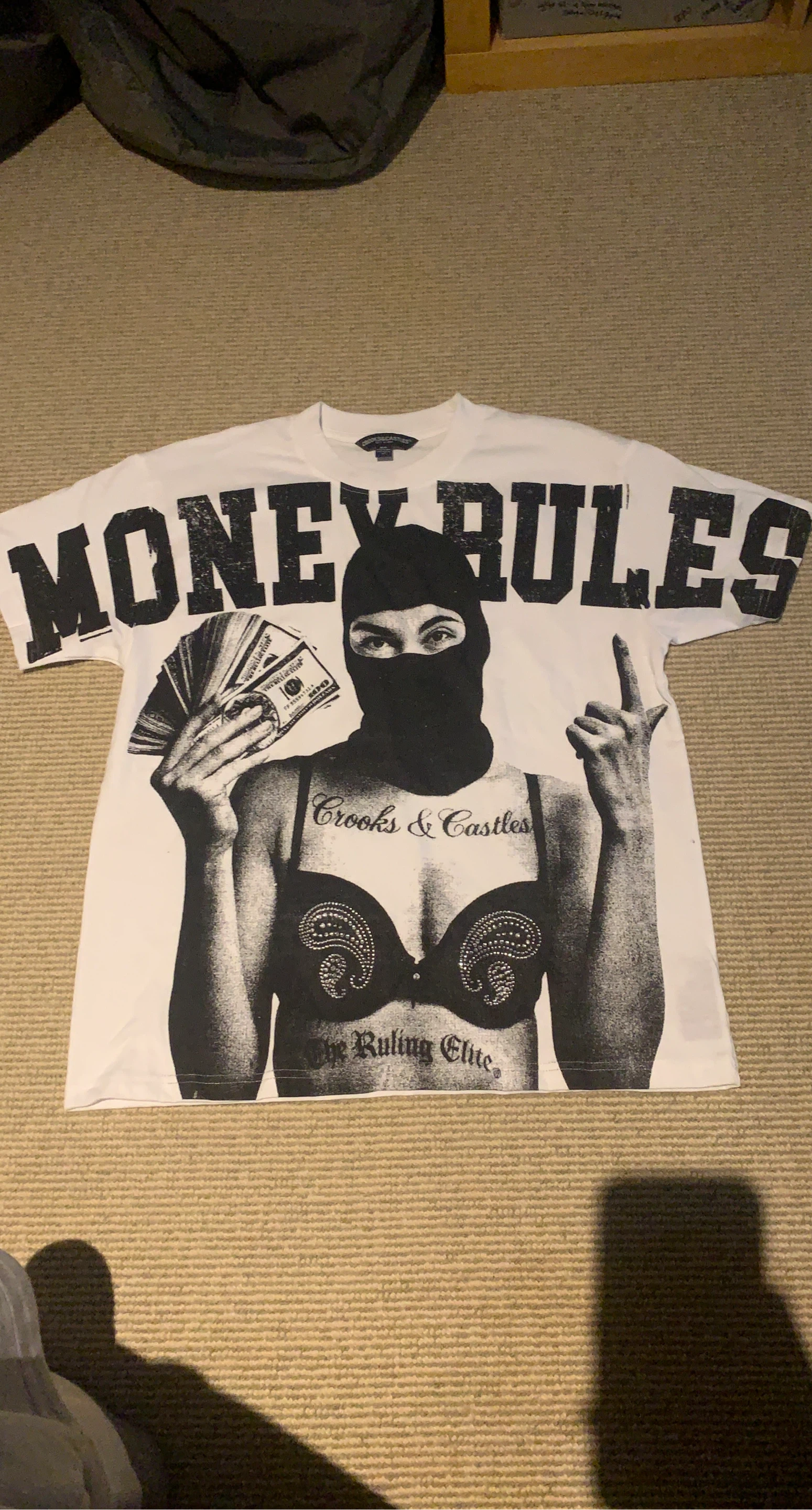 Crooks & Castles "Money Rules" Graphic T-Shirt