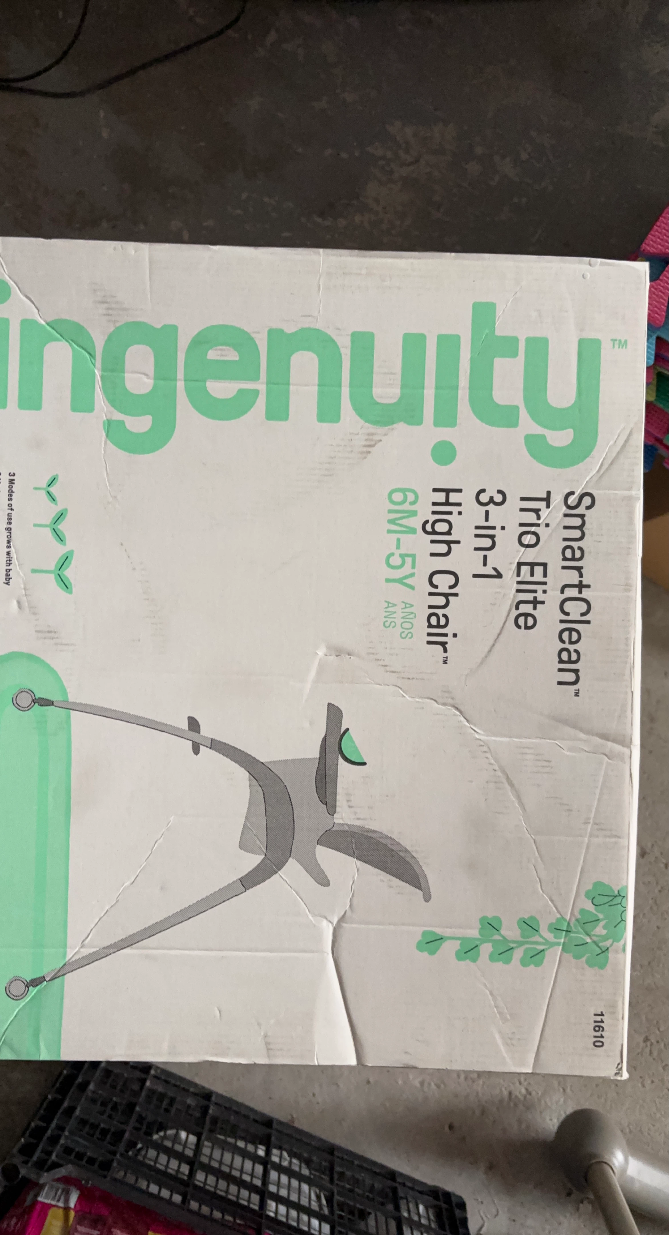 Ingenuity SmartClean Trio Elite 3-in-1 High Chair
