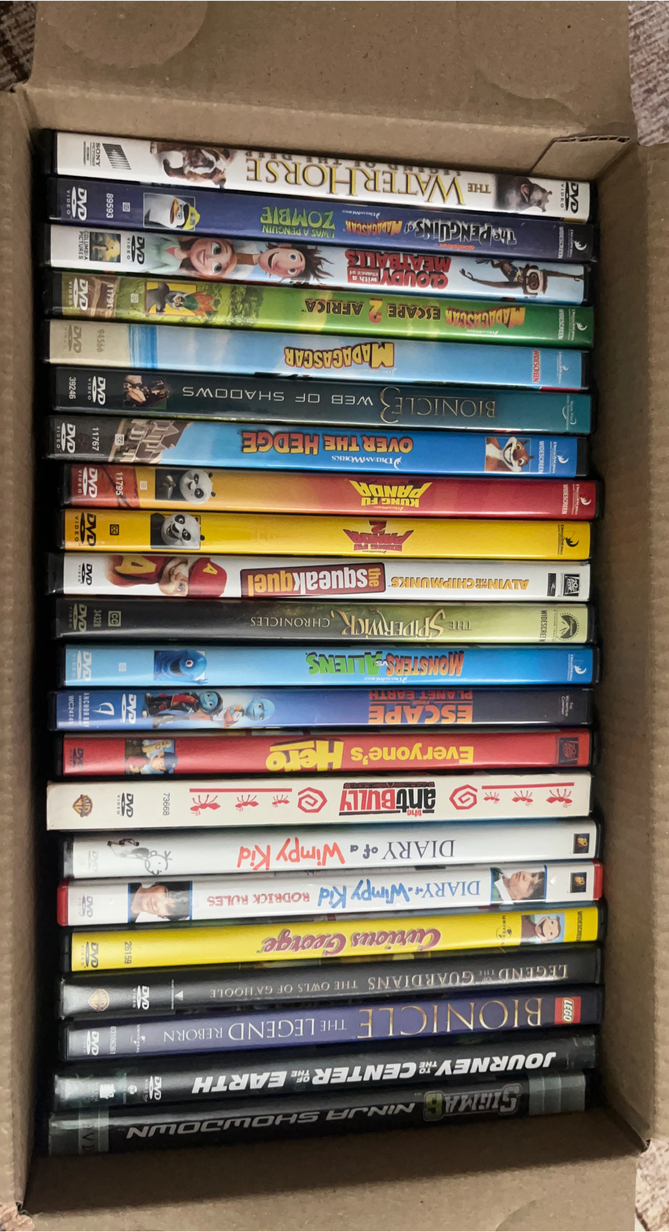 Assorted children's DVDs