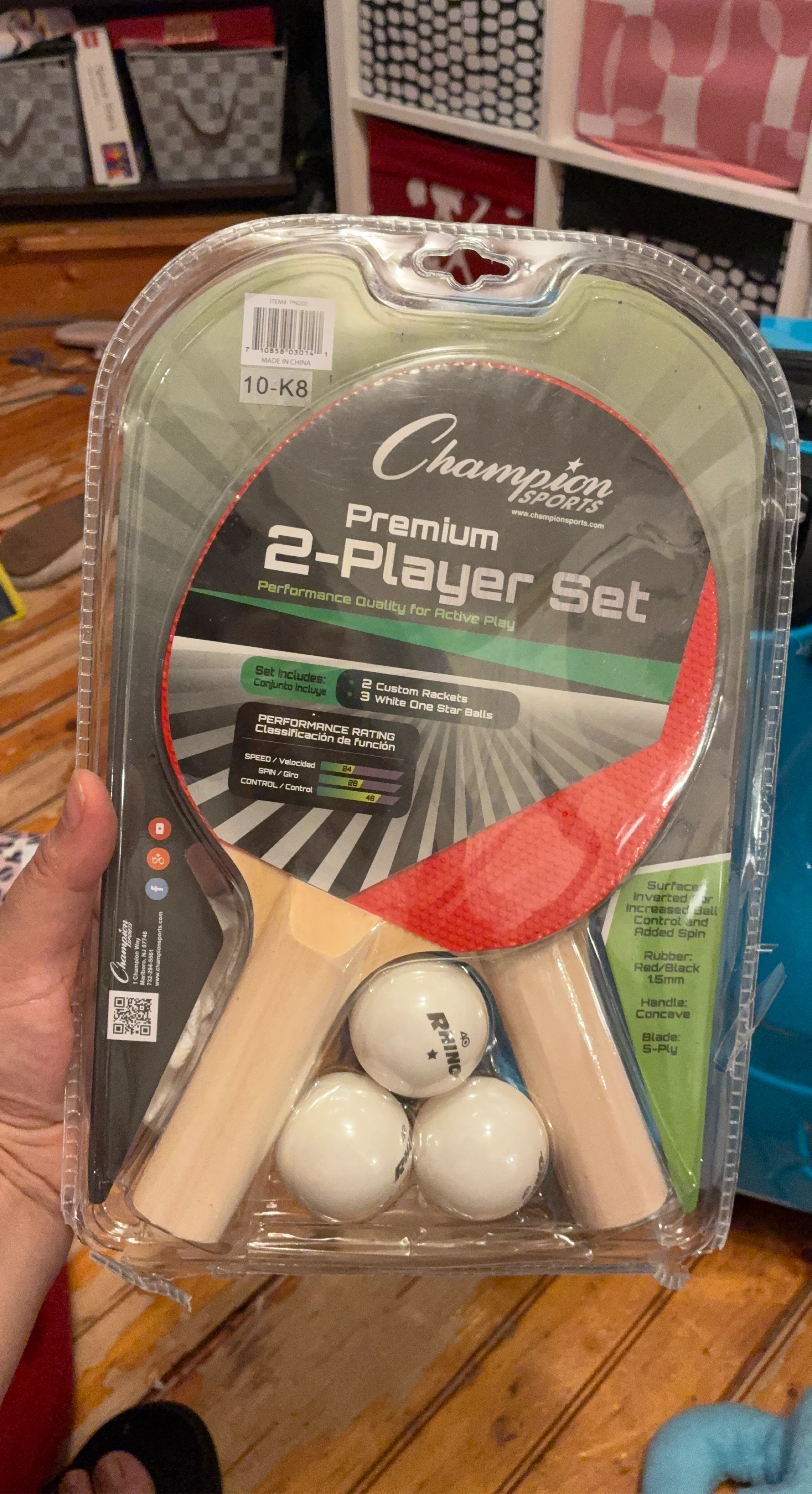 Champion Sports 2-Player Table Tennis Set
