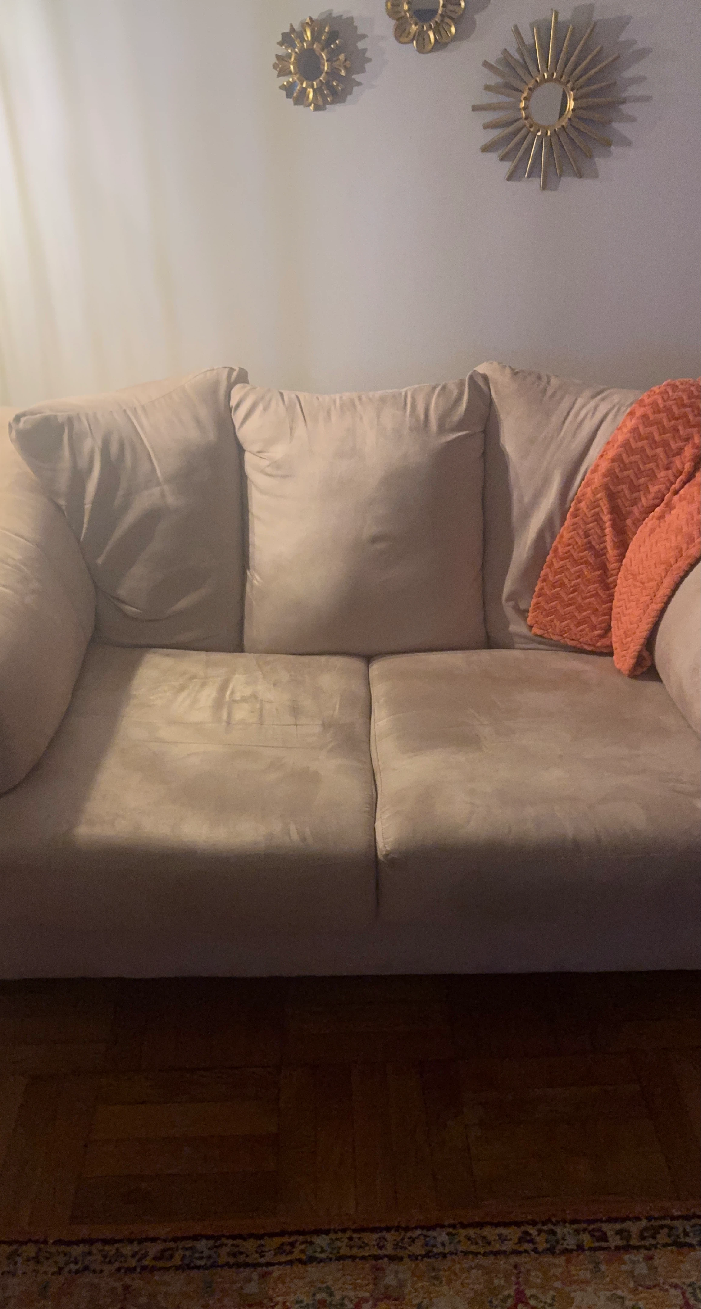 Raymour & Flanigan Light Beige Loveseat Sofa