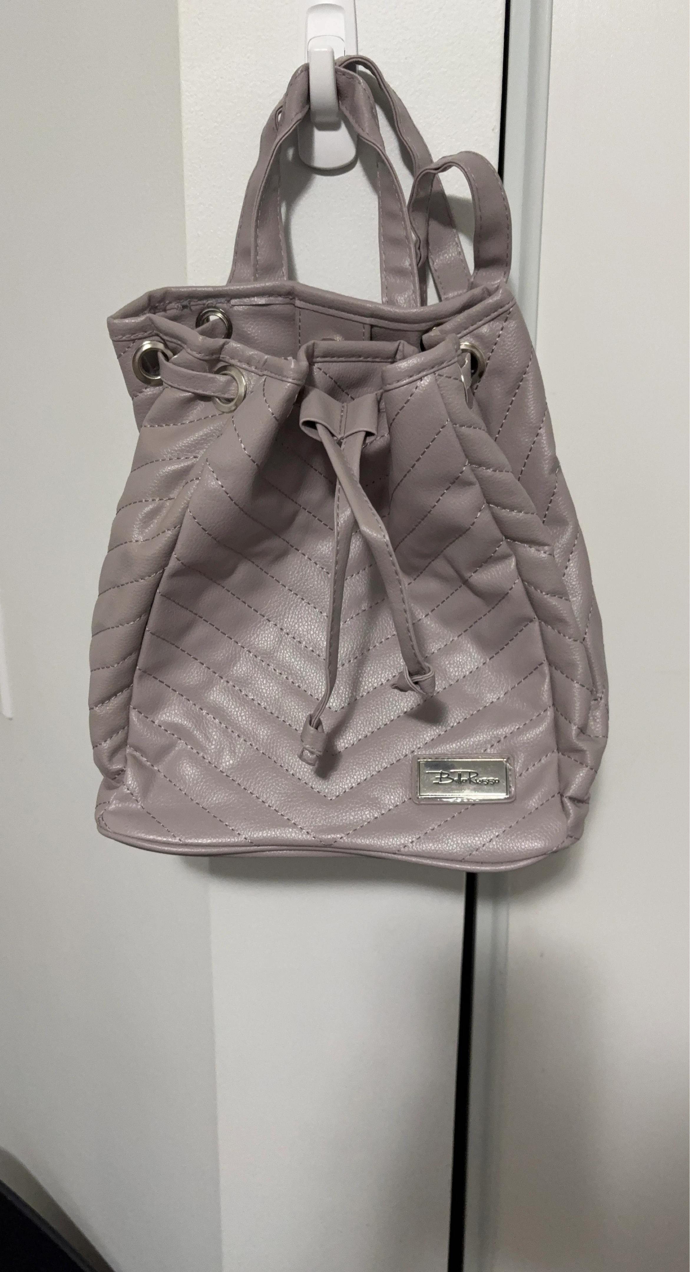 Bella Rossa Quilted Bucket Bag