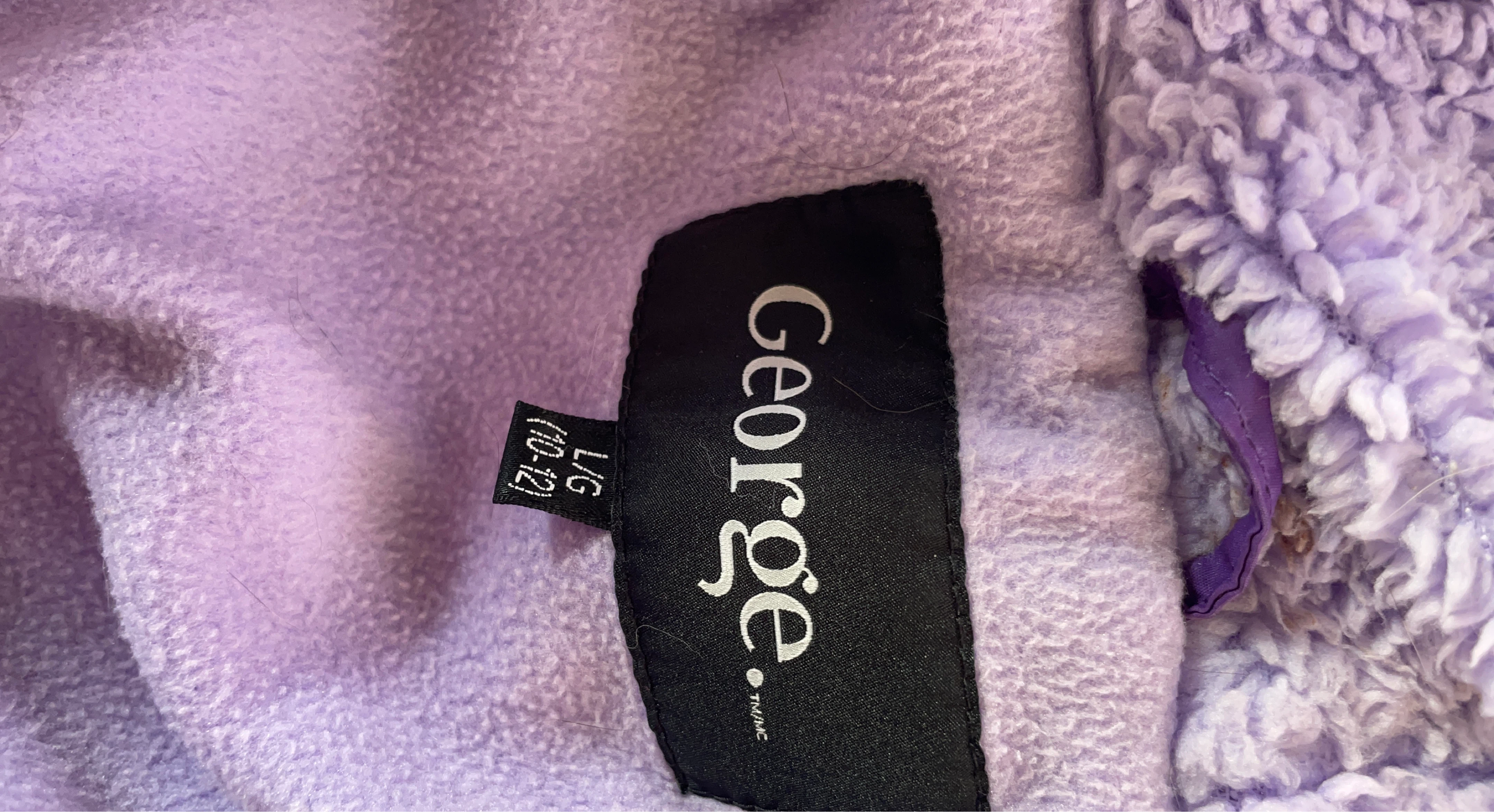 George Girls Winter Jacket Size L/G (10-12) Lavender