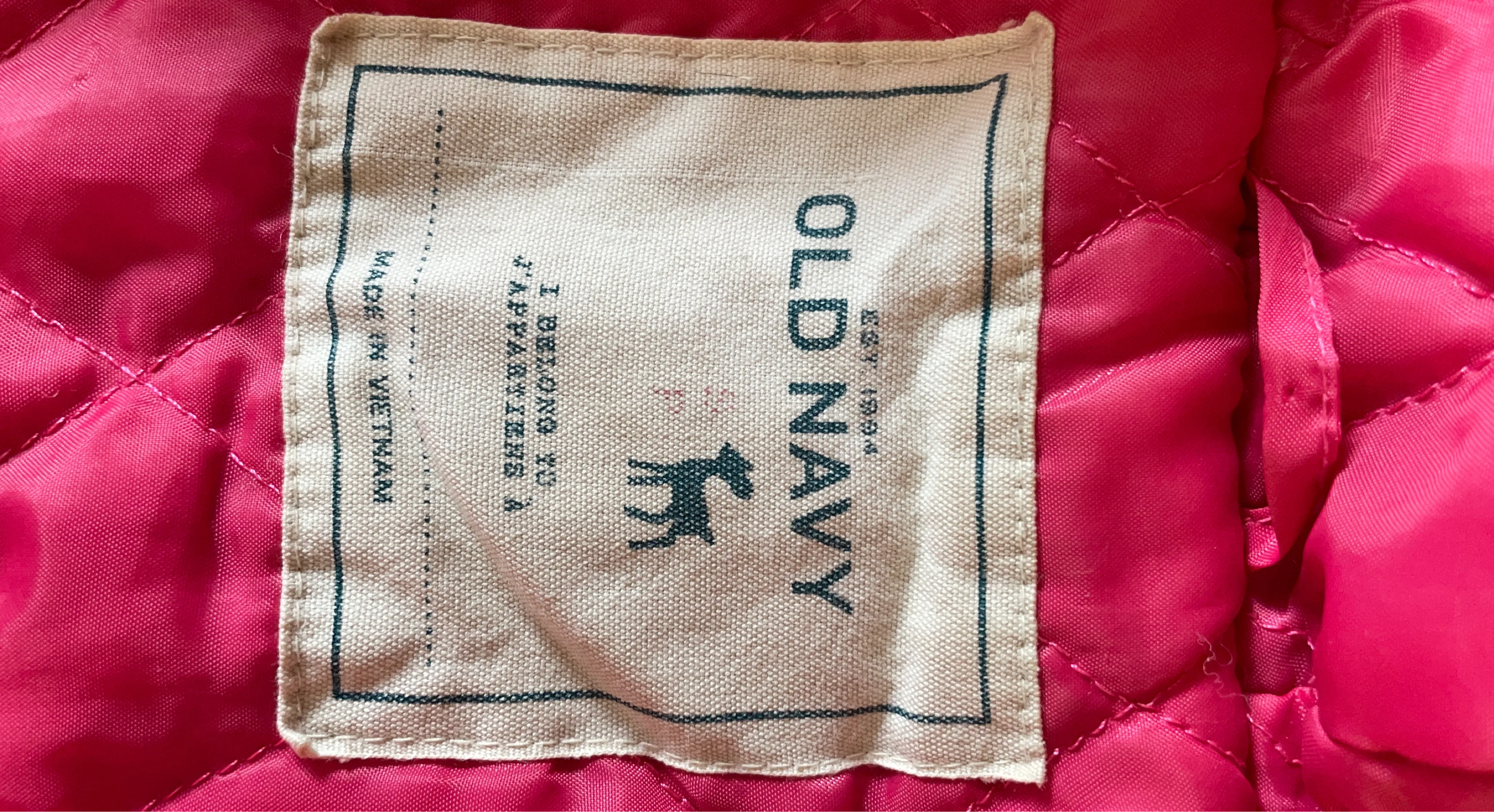 Old Navy Red Fleece Duffle Coat