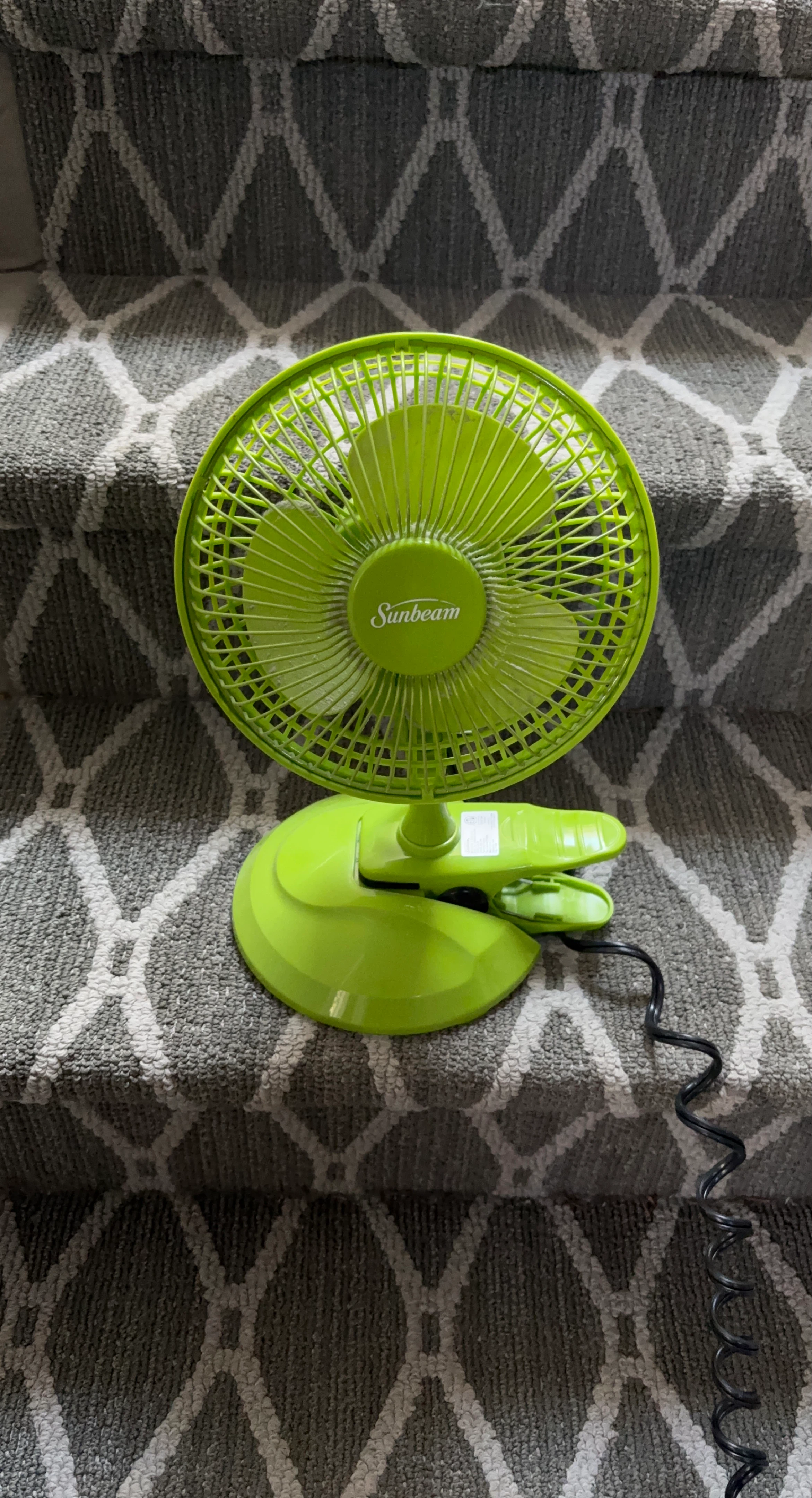 Sunbeam Clip-On Fan - Green