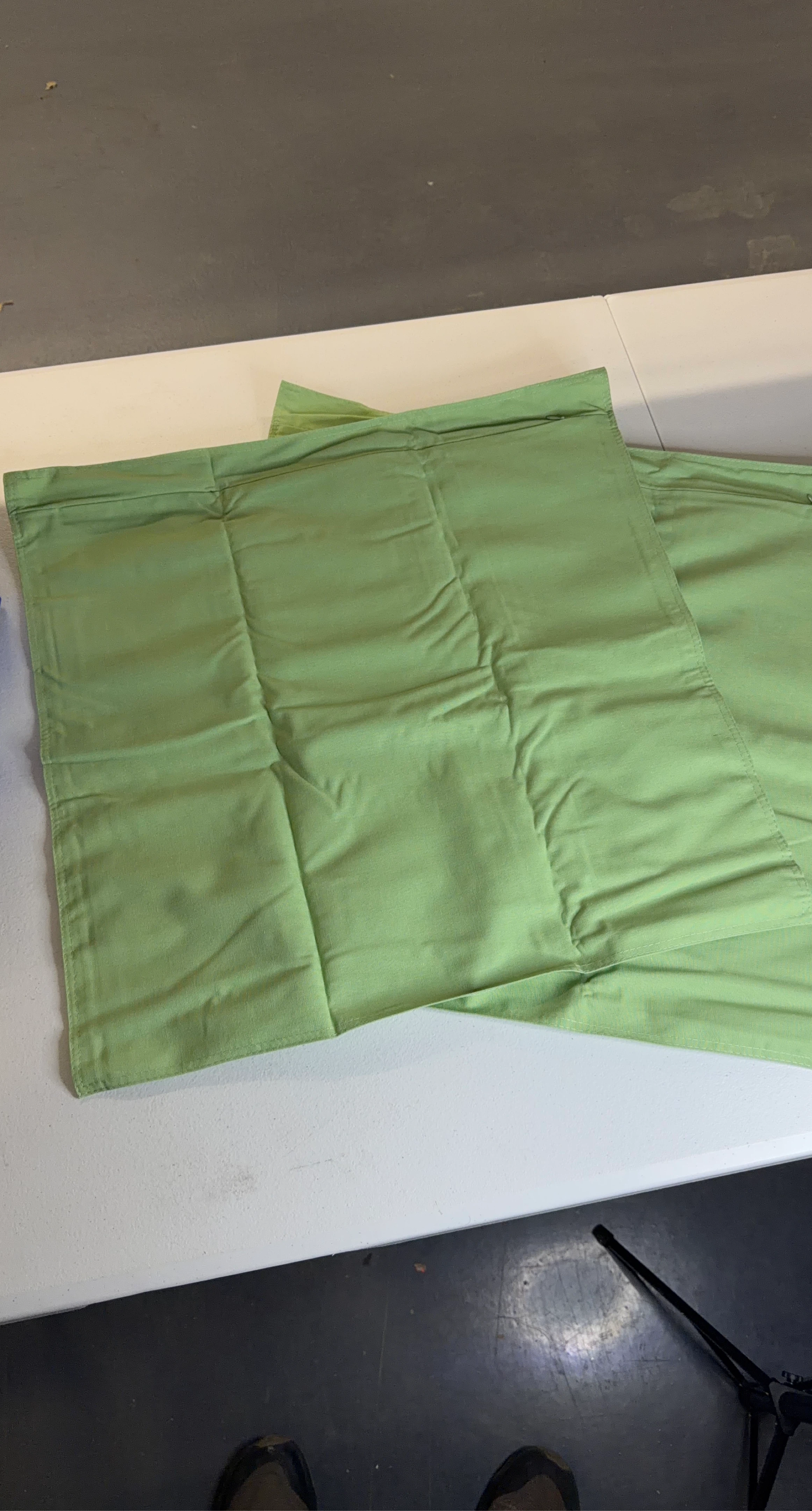 Light Green Pillowcases (2)