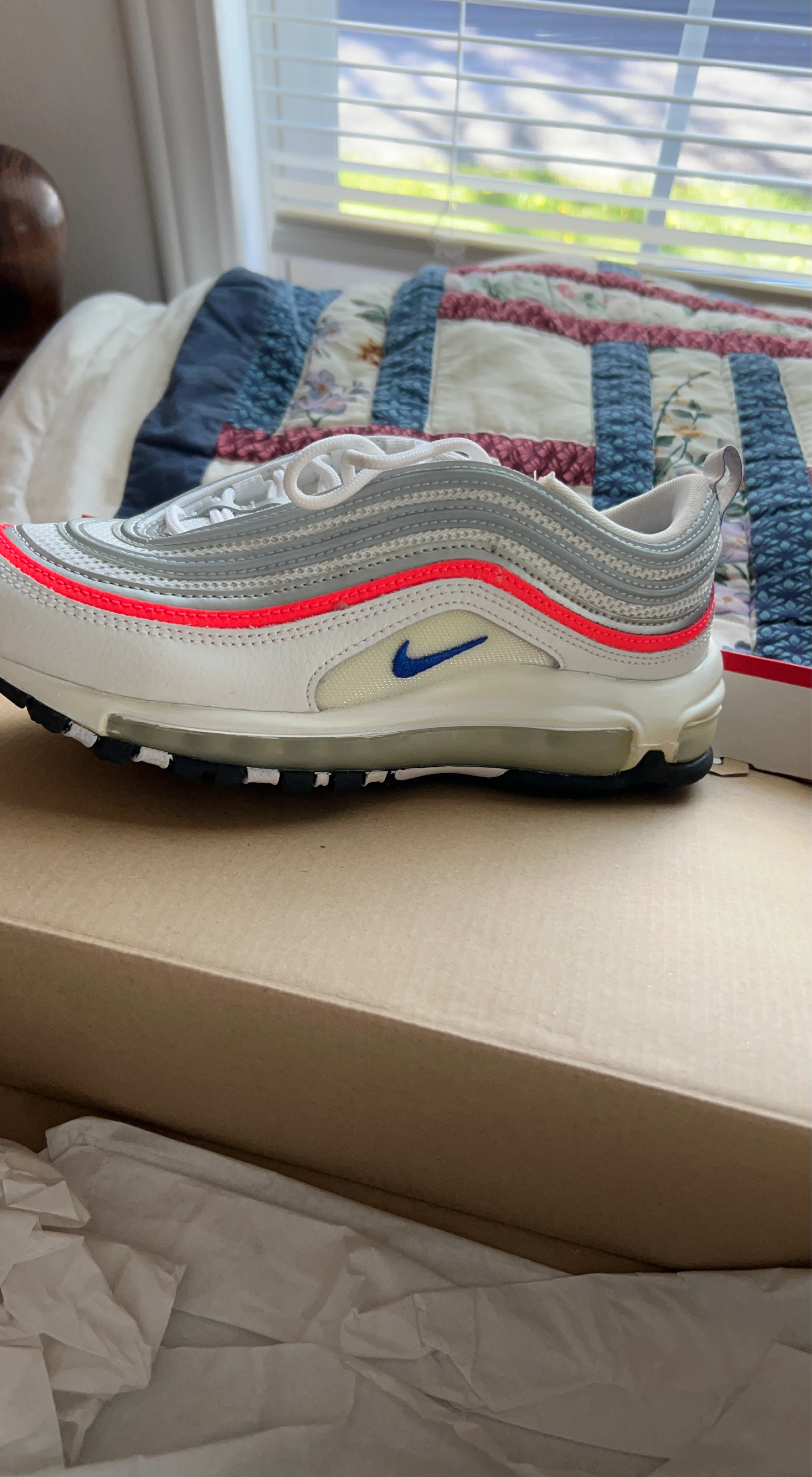 Nike Air Max 97 White/Red/Blue Shoes