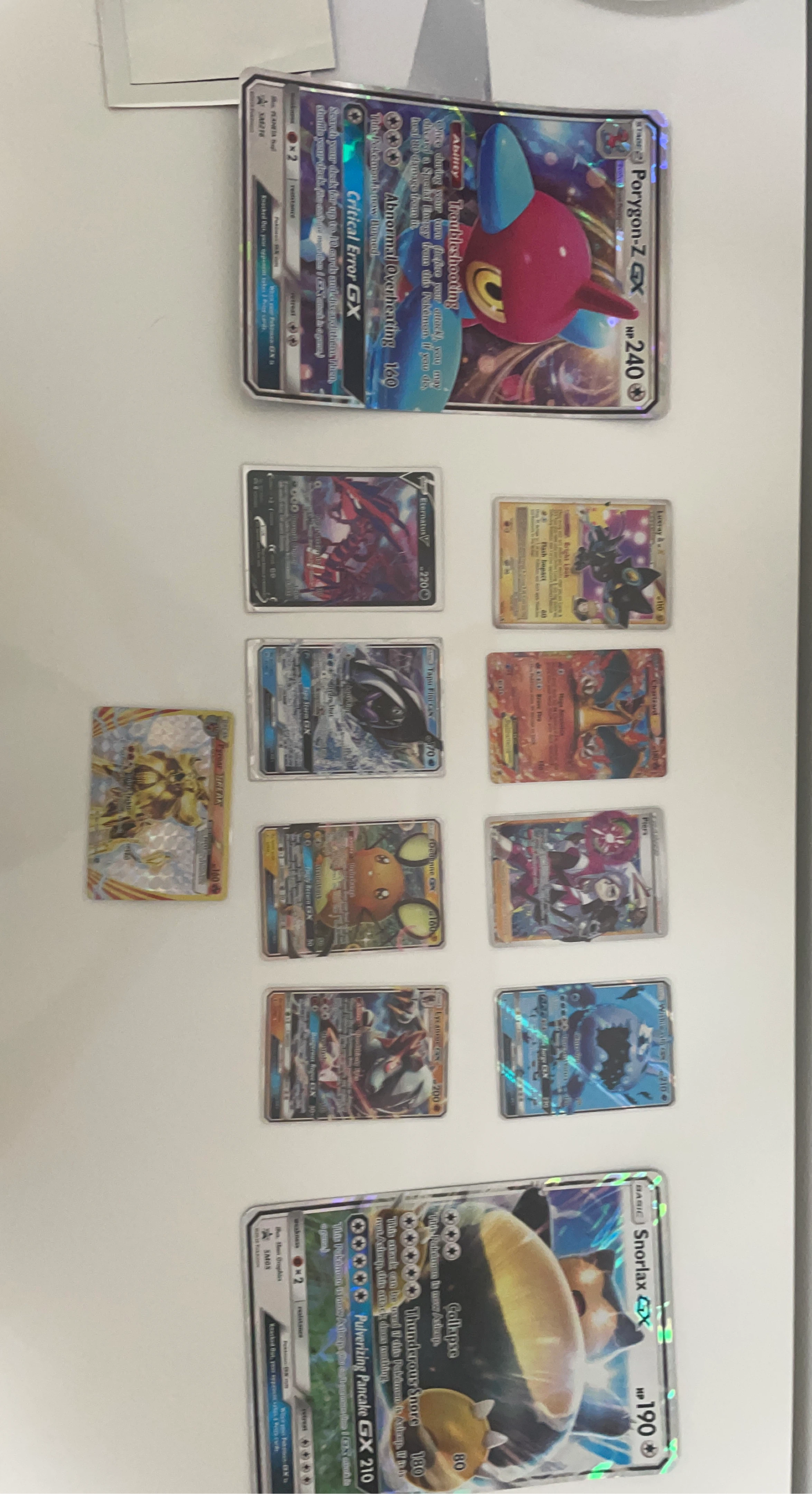 Pokémon TCG Cards - Porygon-Z GX, Snorlax GX, Eternatus V & More