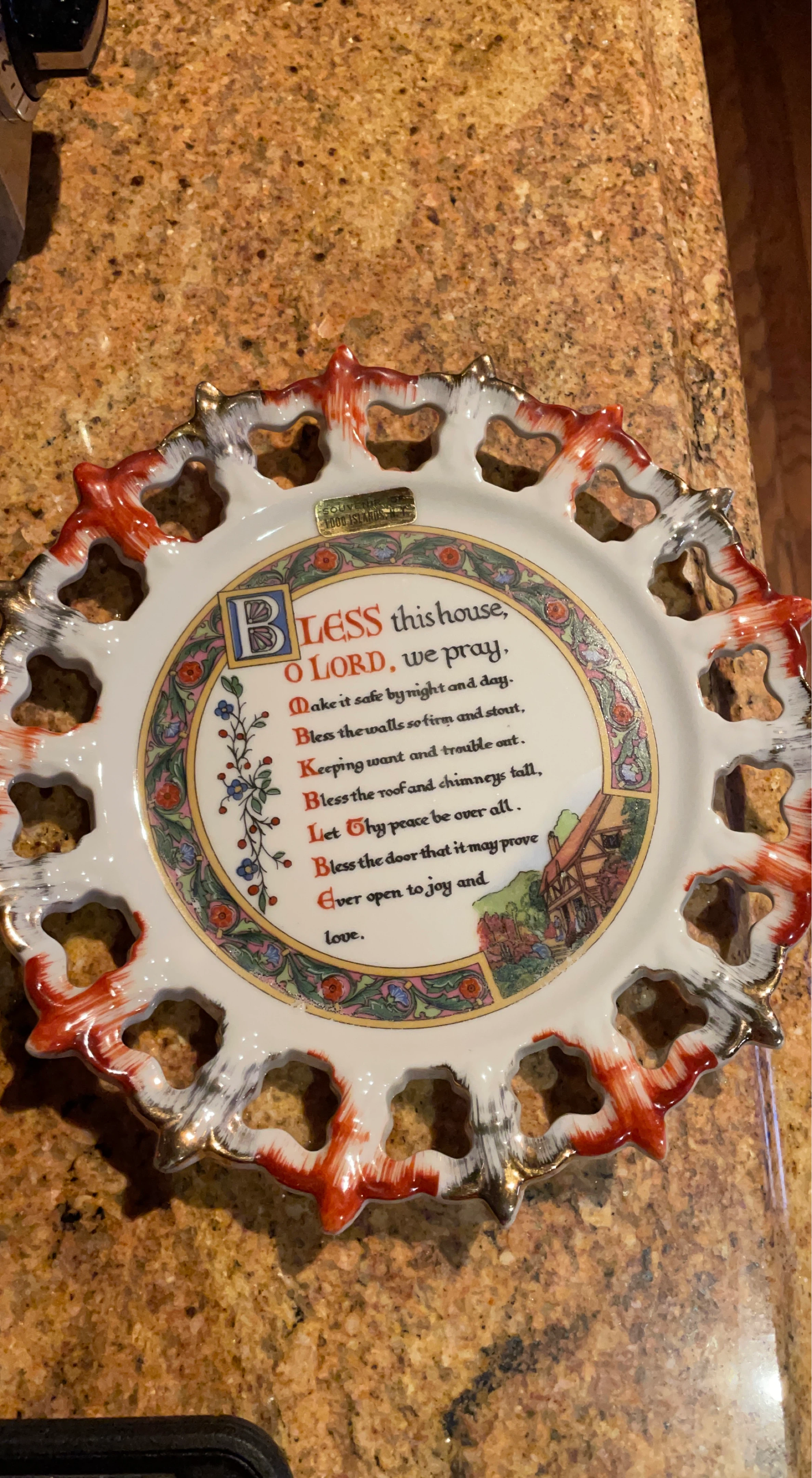 Decorative Blessing Plate