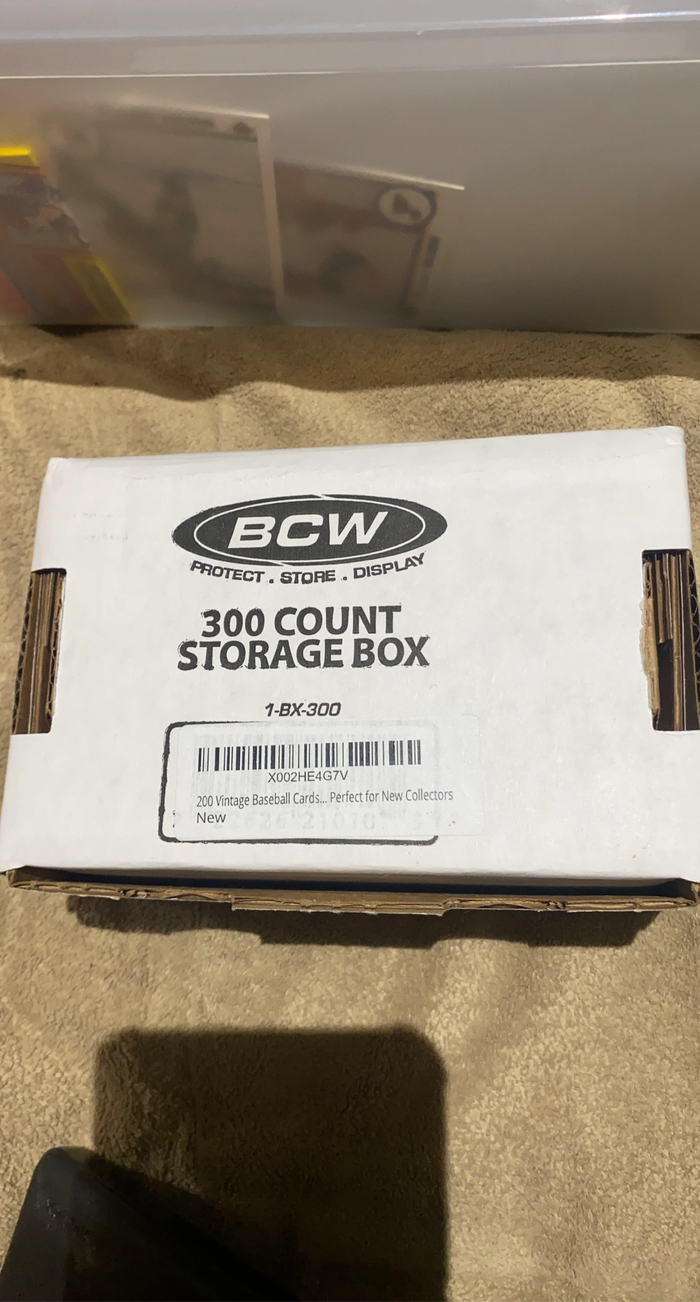 BCW 300 Count Storage Box for Baseball Cards