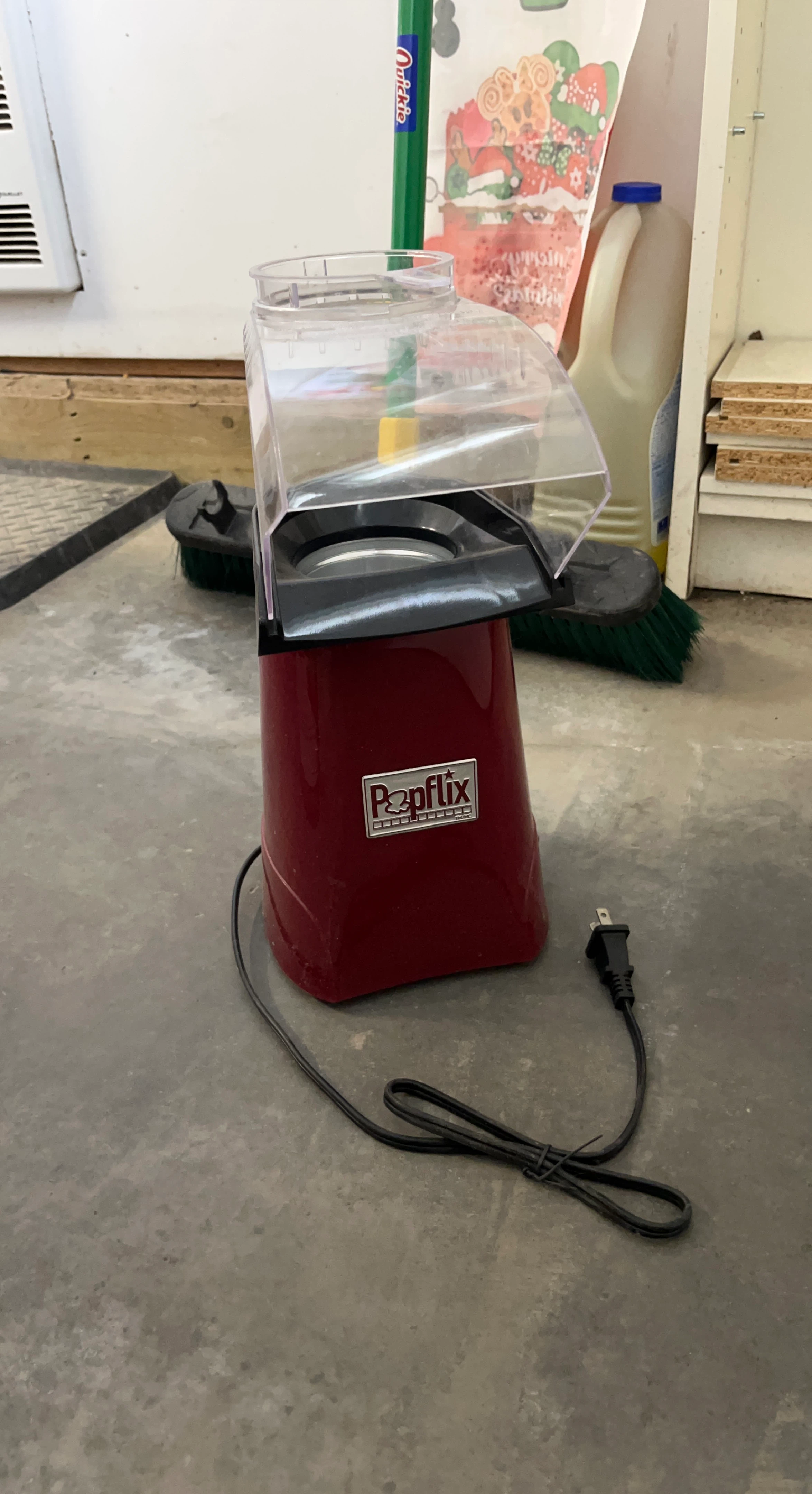 Popflix Red Hot Air Popcorn Maker