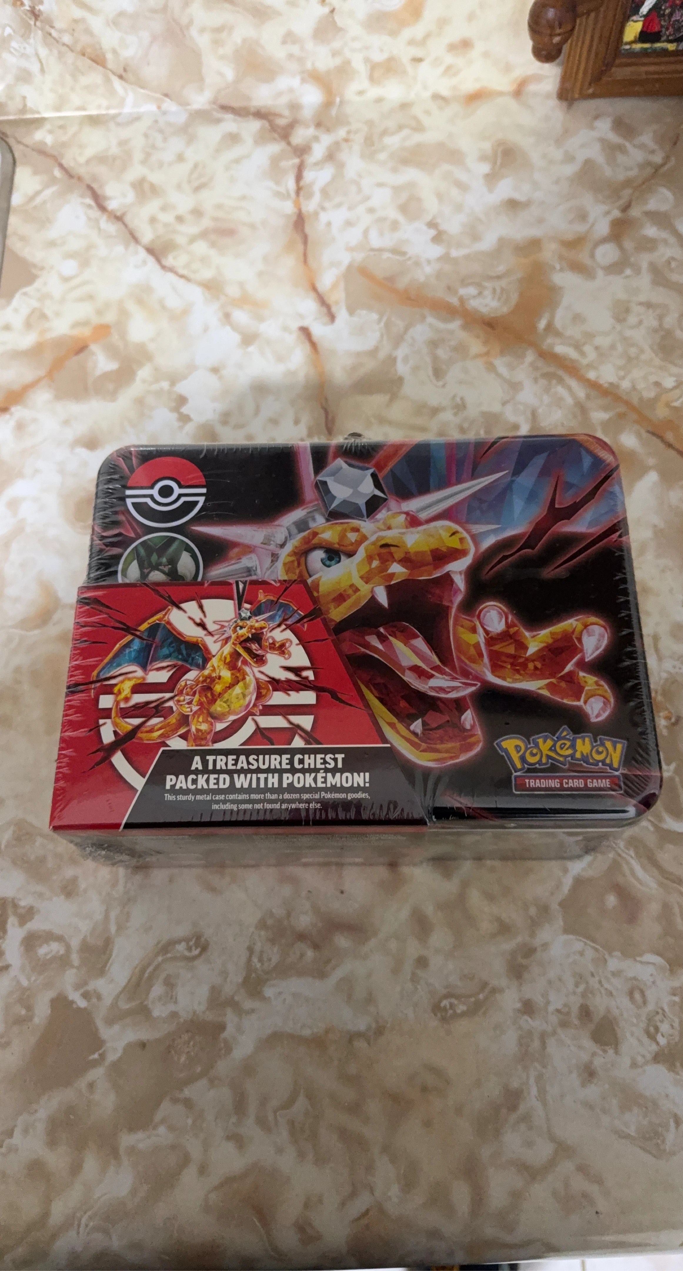 Pokemon Trading Card Game Treasure Chest Tin
