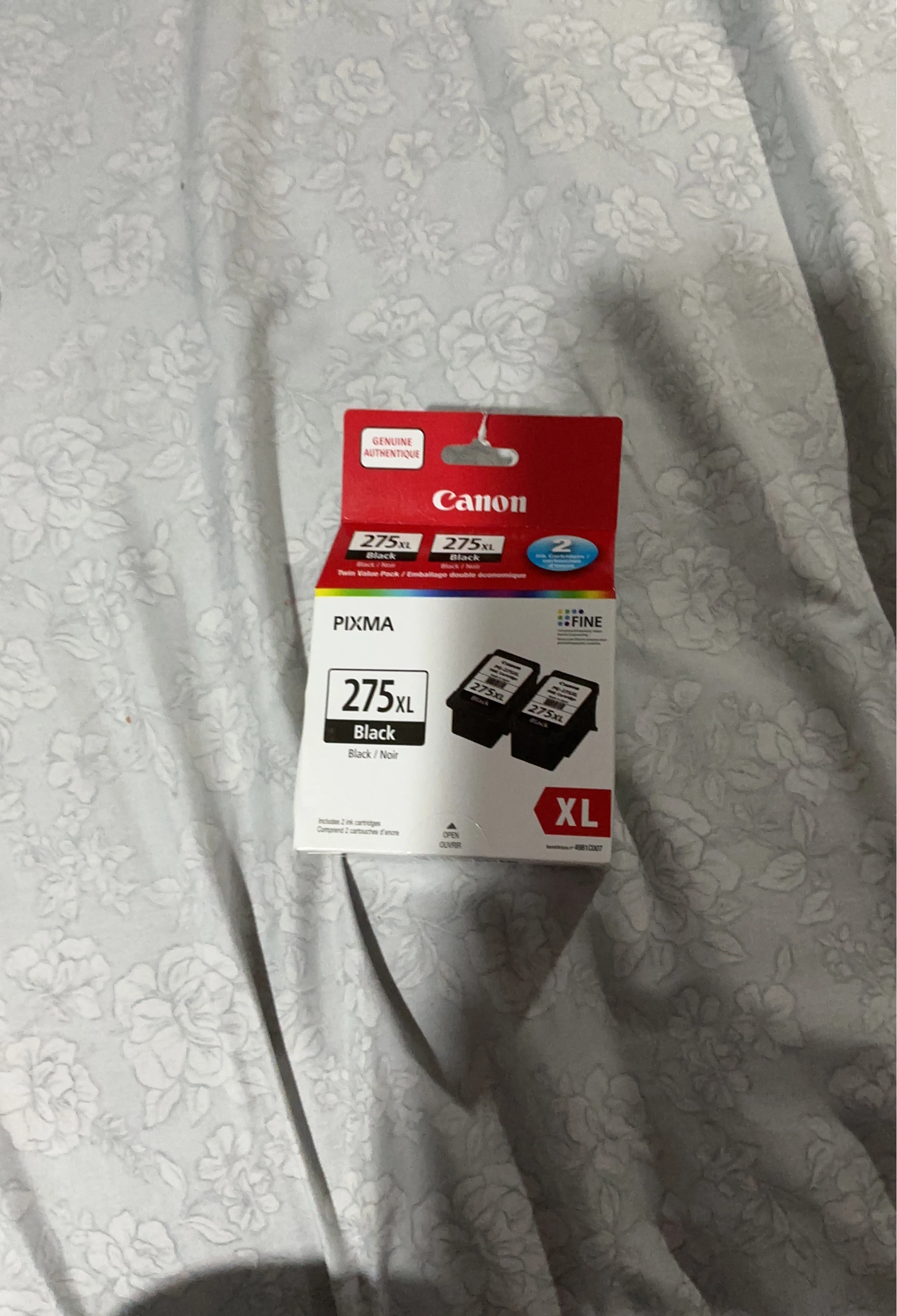 Canon PG-275XL Black Ink Cartridge Twin Value Pack