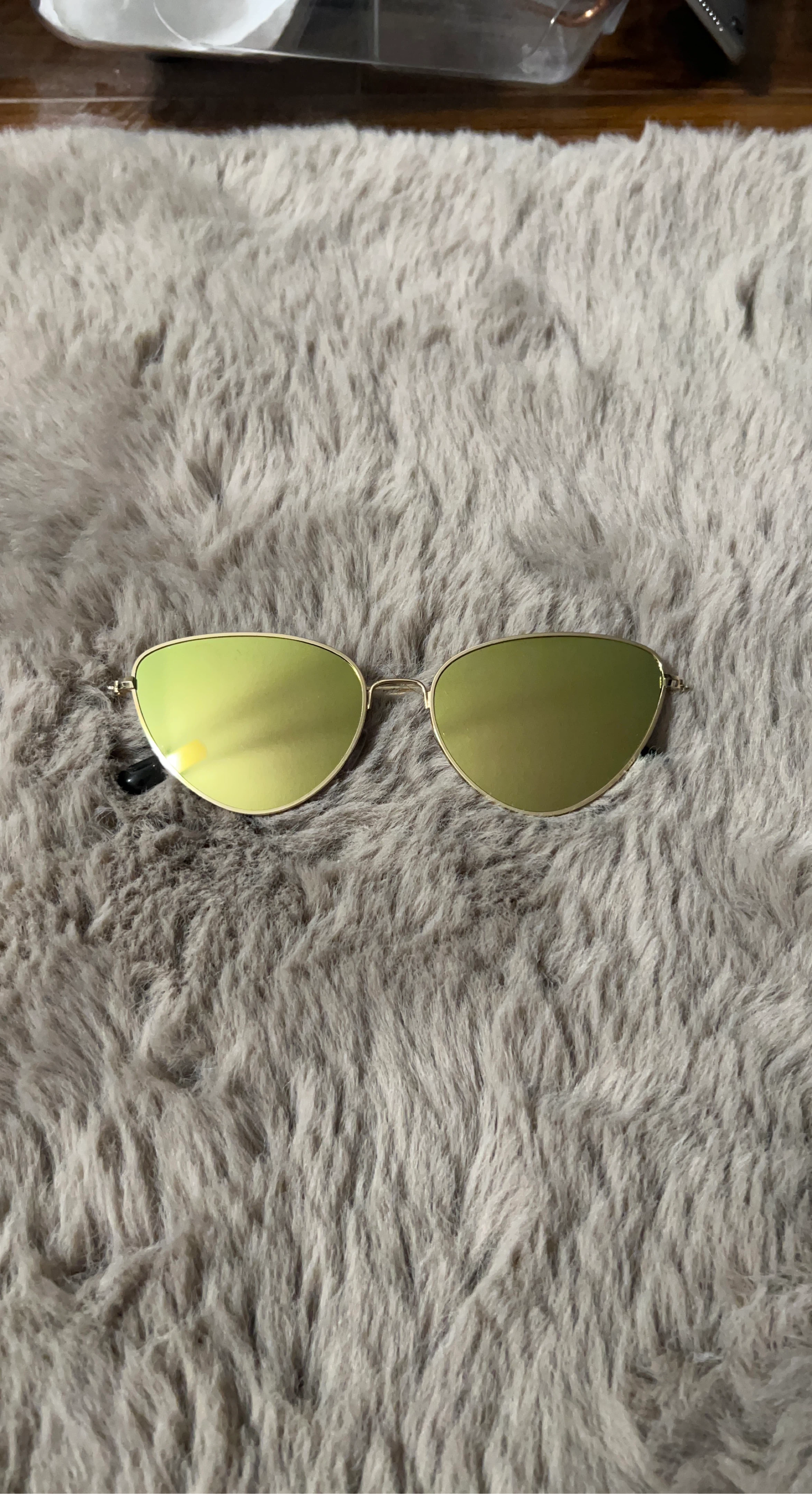 Gold Frame Cat Eye Sunglasses