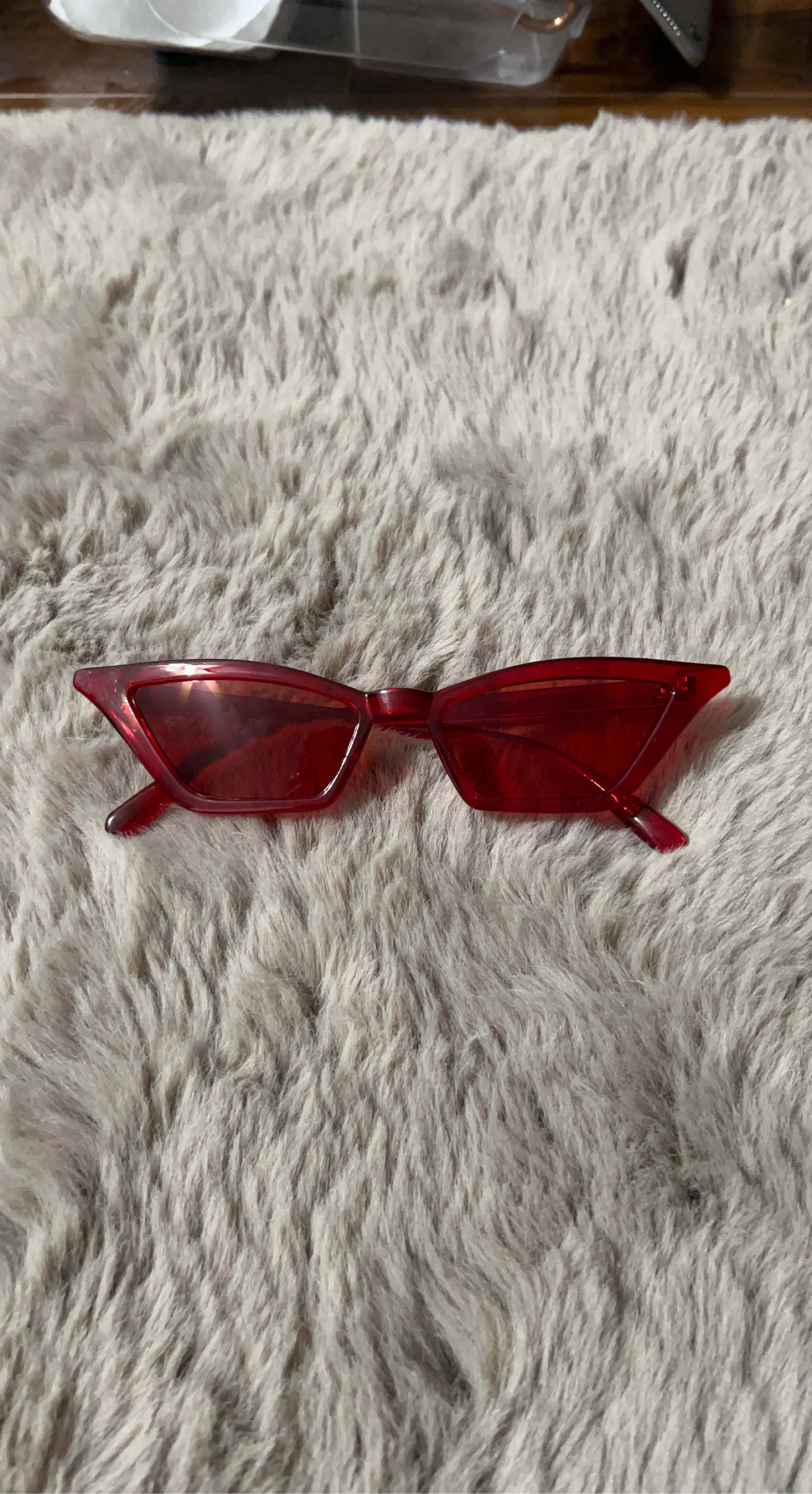 Red Cat Eye Sunglasses