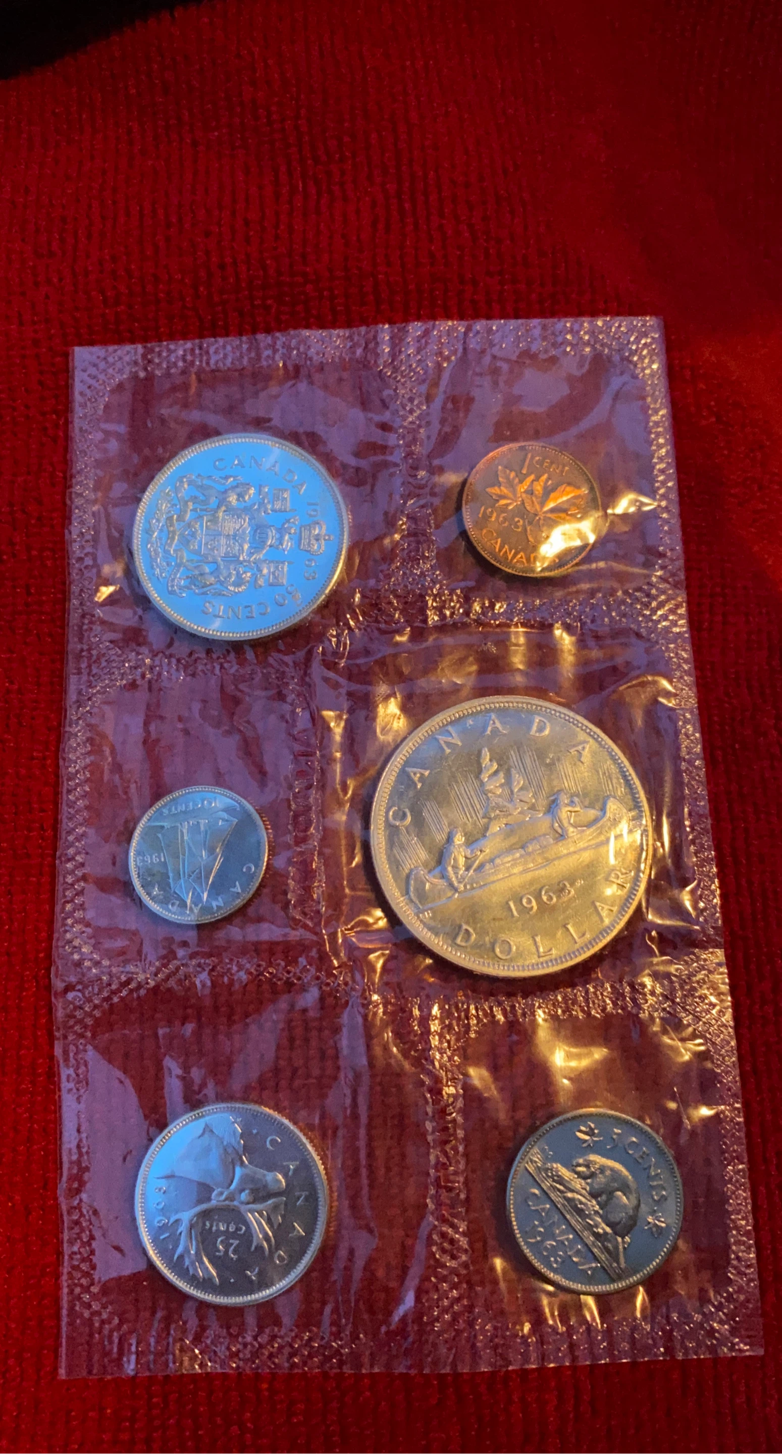 Canada 1963 Centennial Proof  Coin Set PL 1.1 OZ Pure Silver