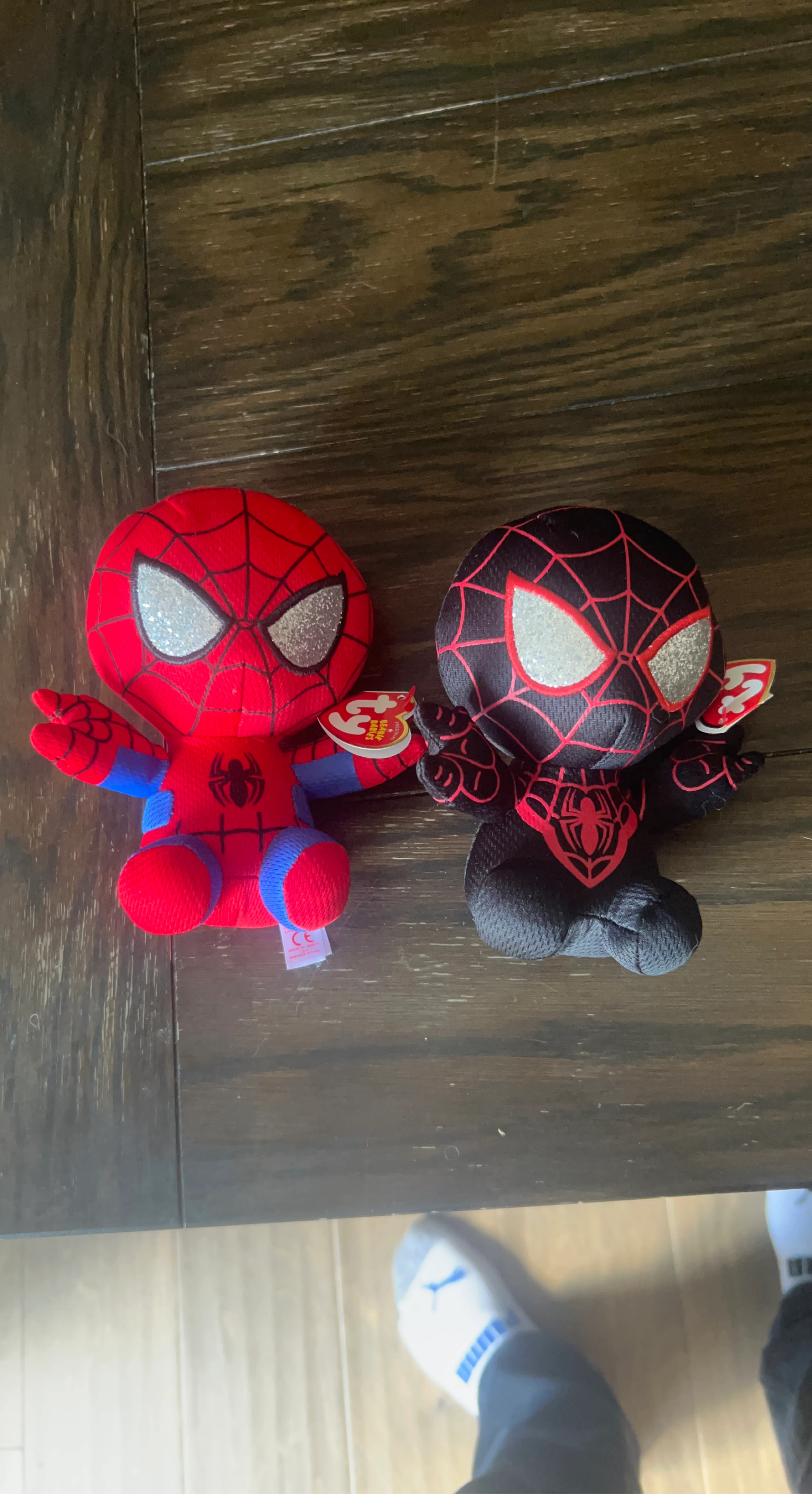 Spider-Man and Miles Morales Beanie Babies Plush Toys