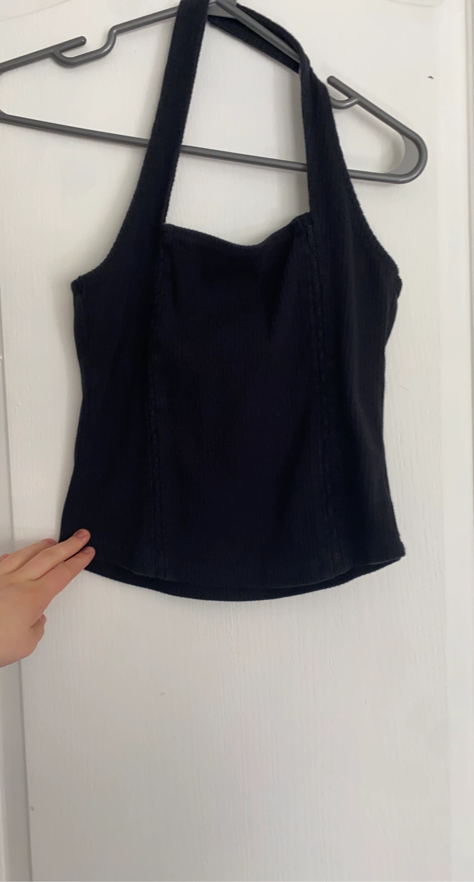 American Eagle Black Halter Tank Top M