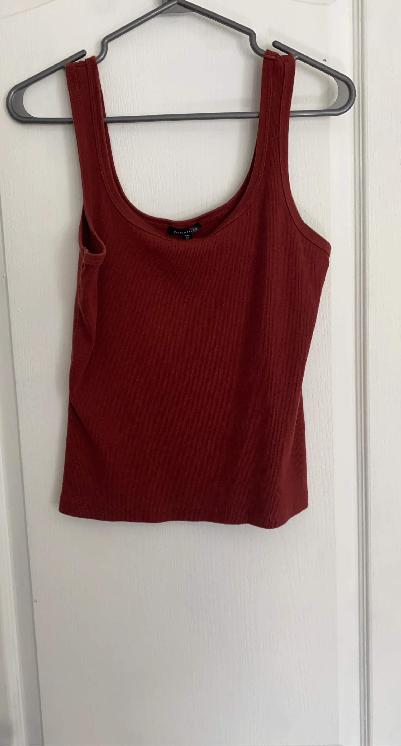 Dynamite Ribbed Tank Tops - Burgundy and Black (G/L)