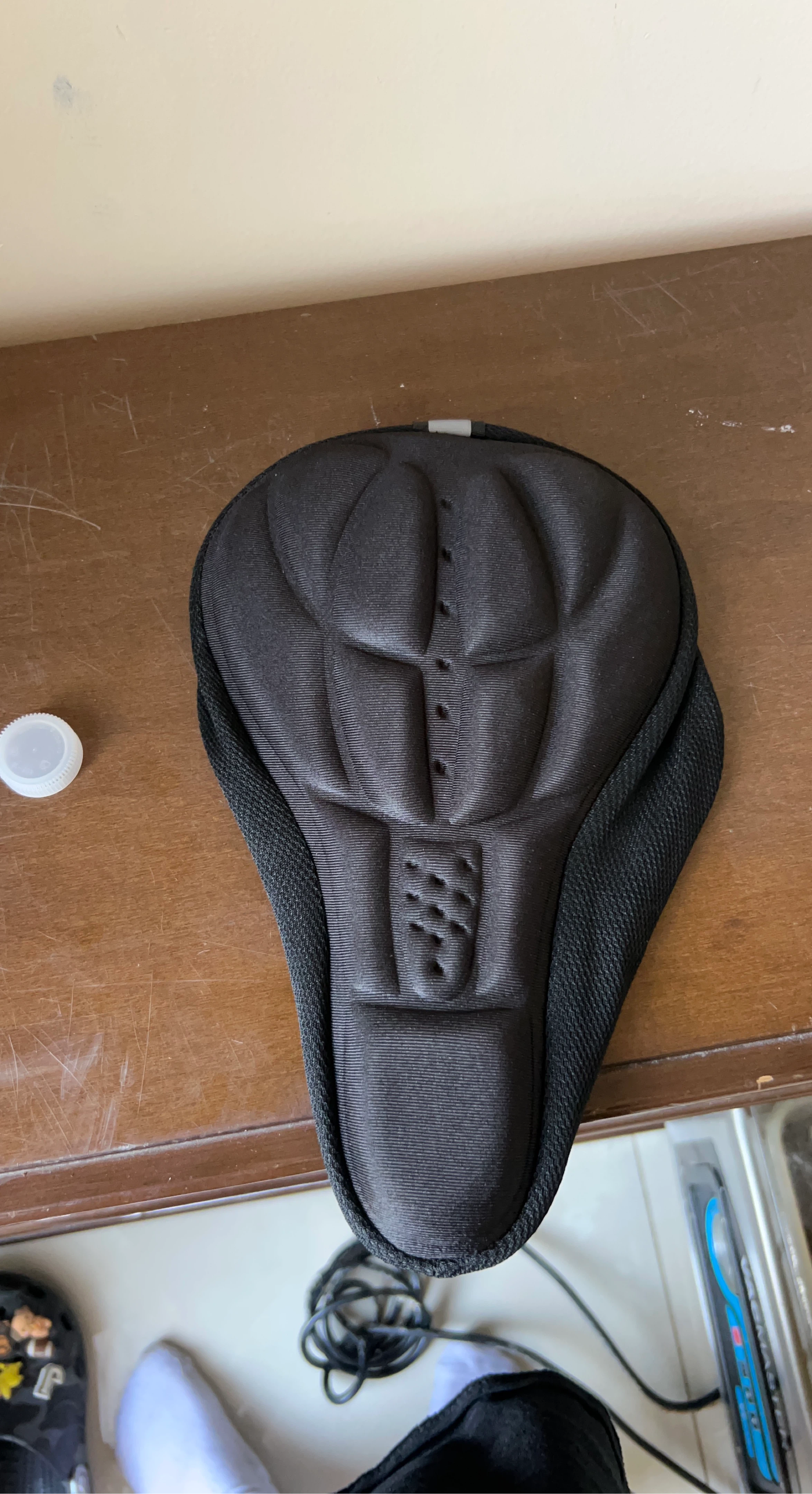 Black Padded Bike Seat Cover