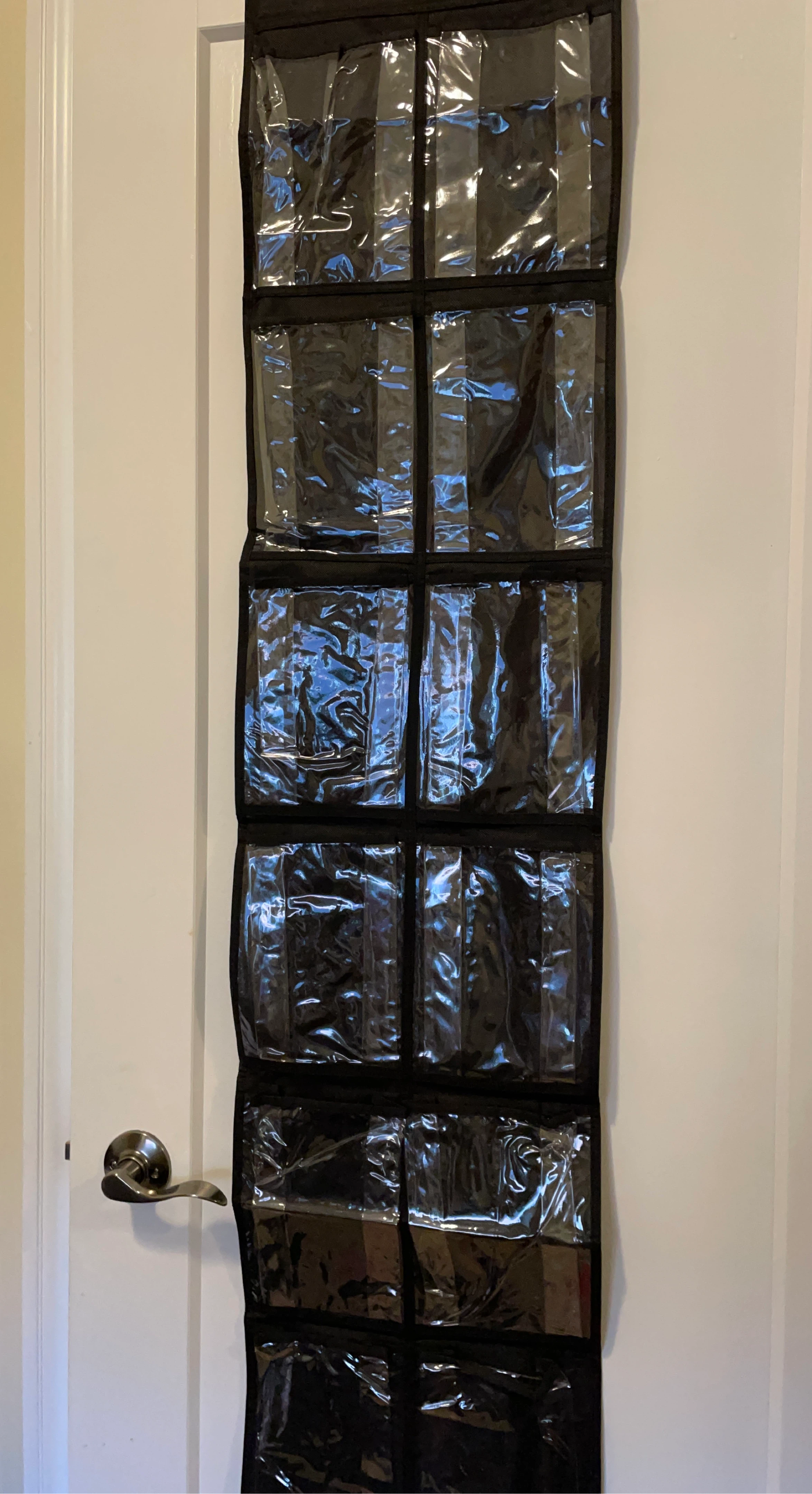 Black Over-the-Door 12 Pocket Organizer