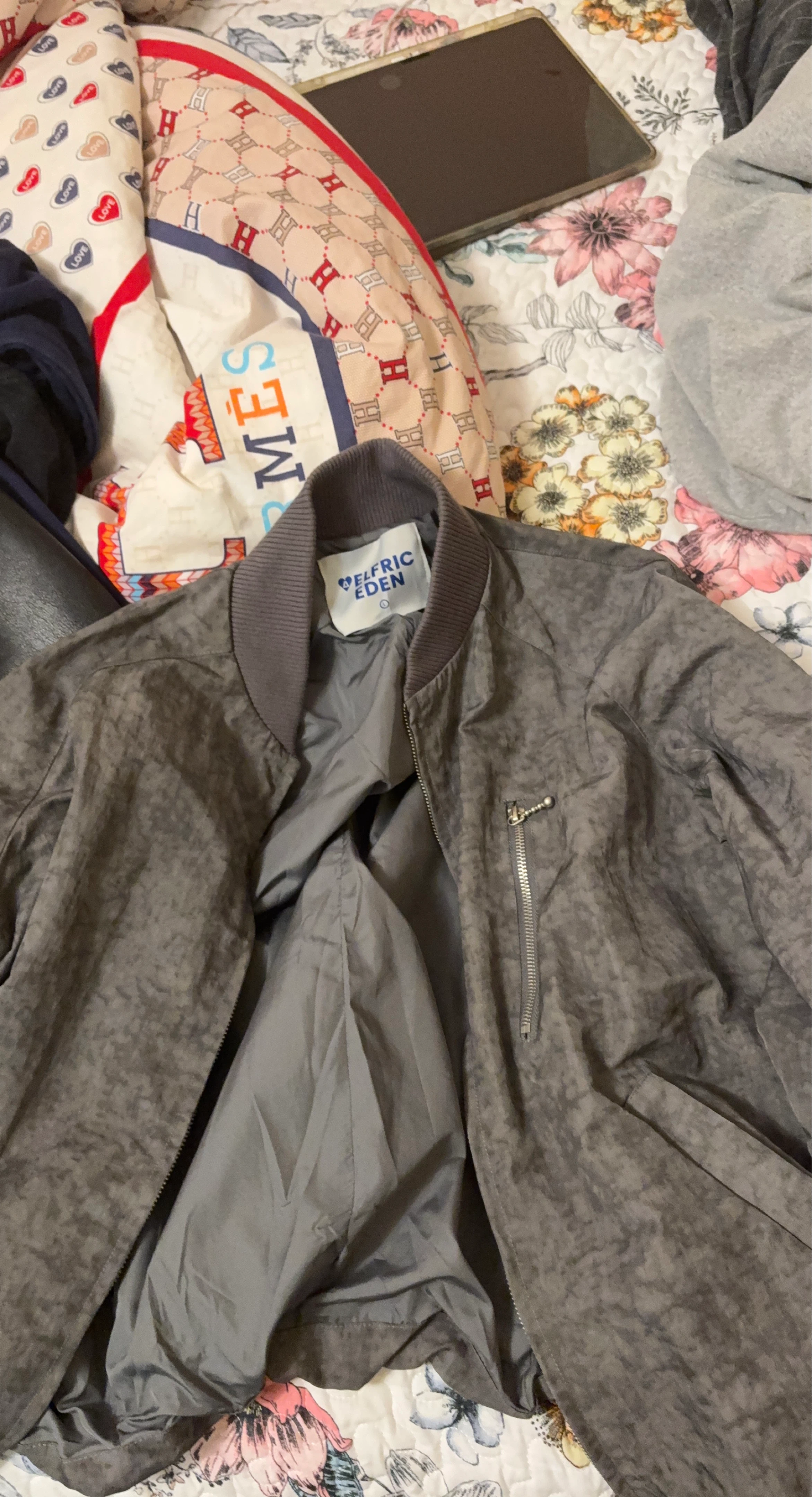 Elfric Eden Bomber Jacket - Grey