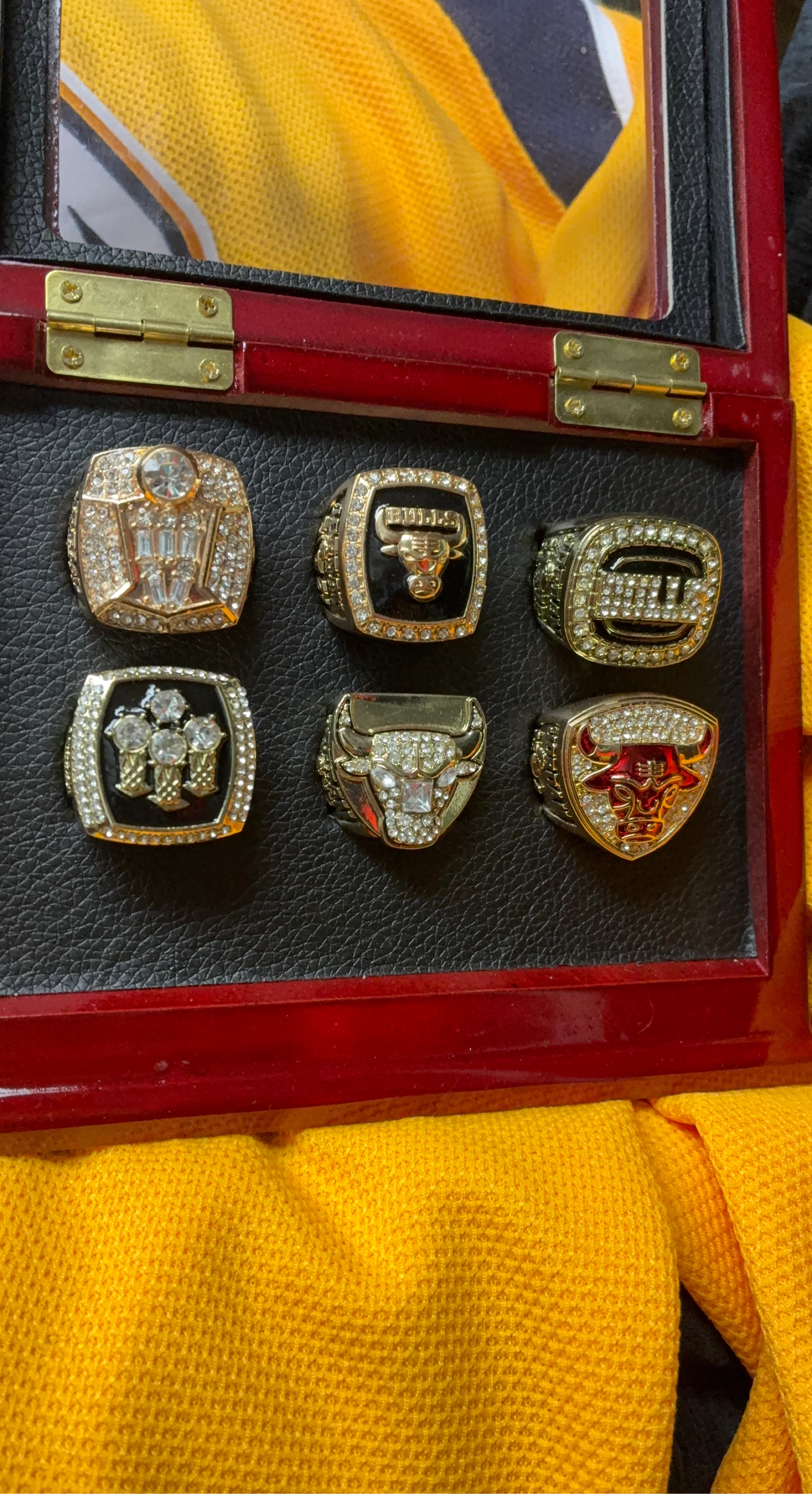 Chicago Bulls Championship Rings Set