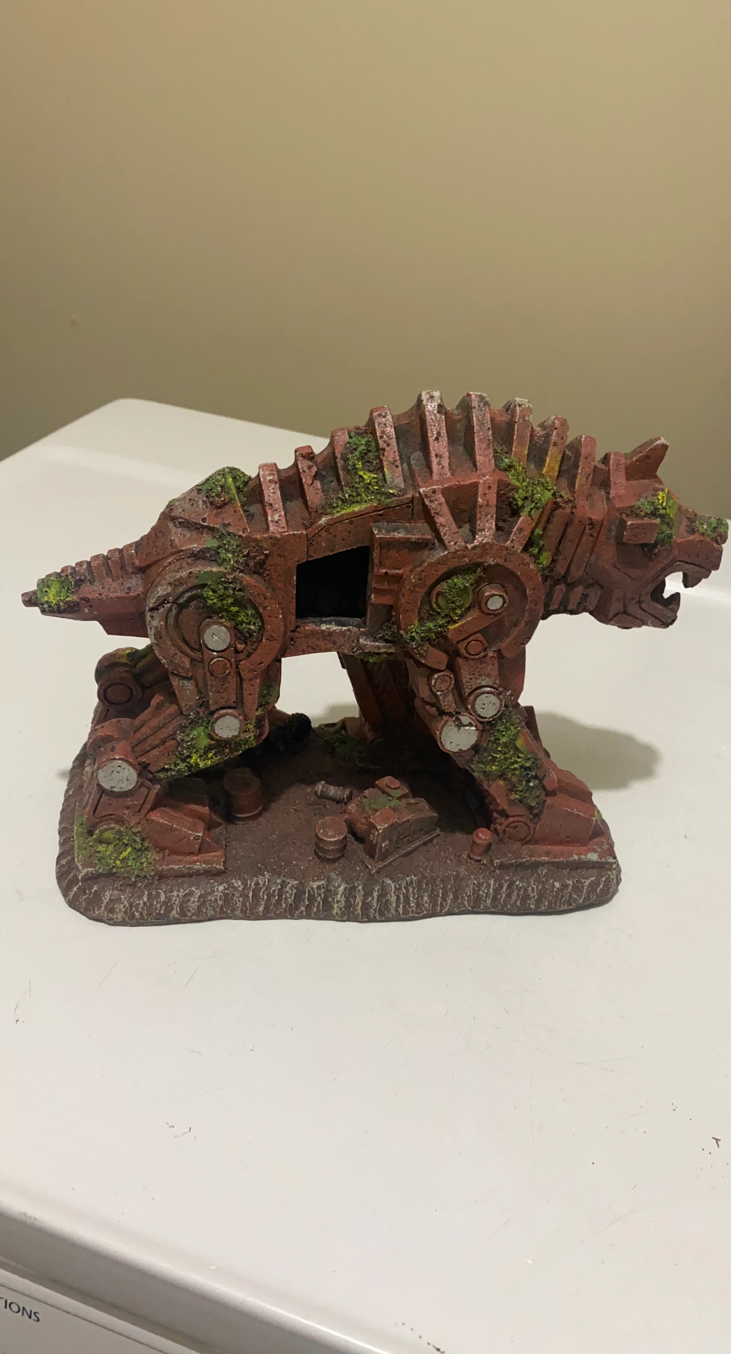 Terrarium Aquarium Decor Robot Dog