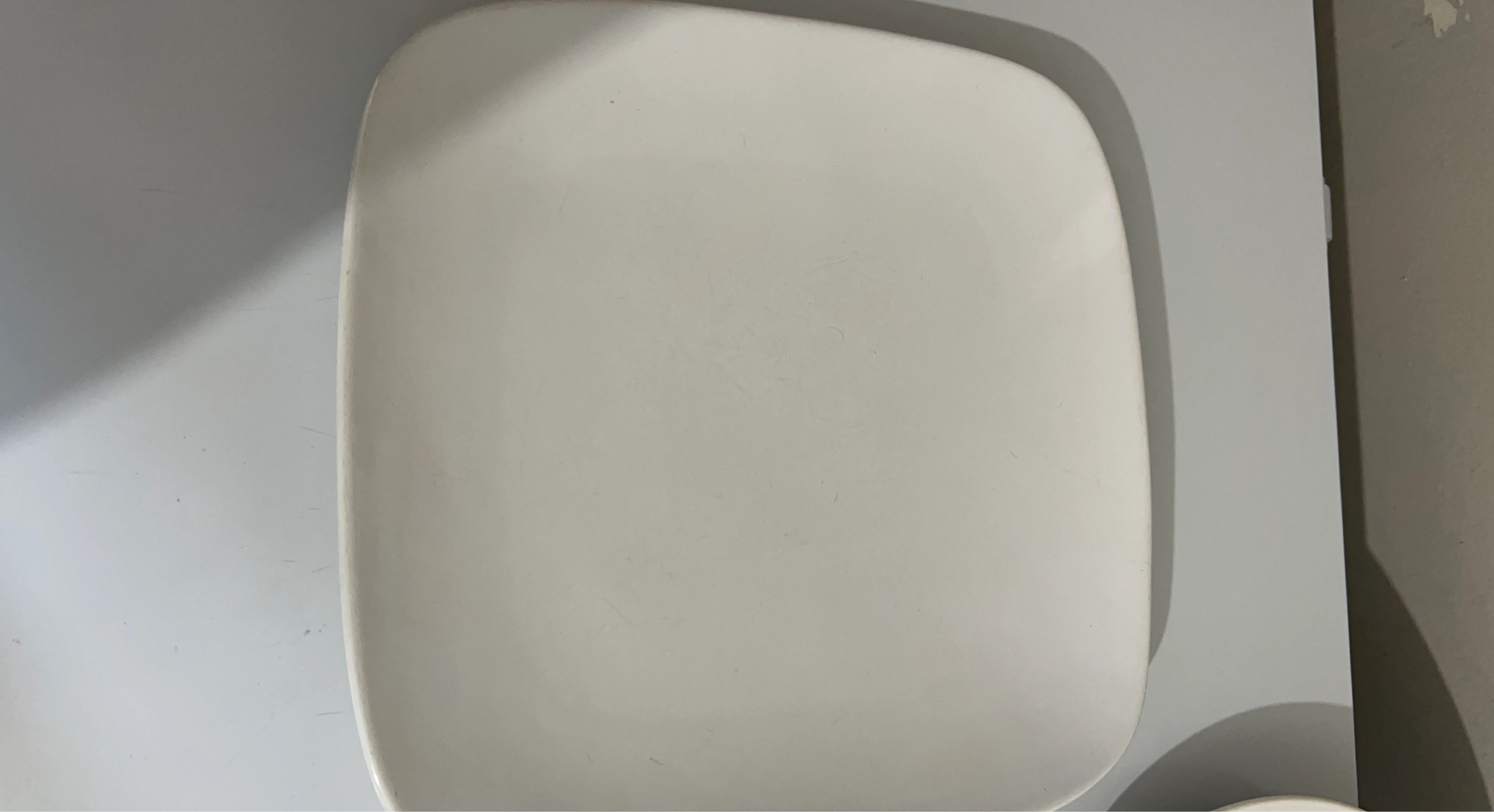 White Square Plate