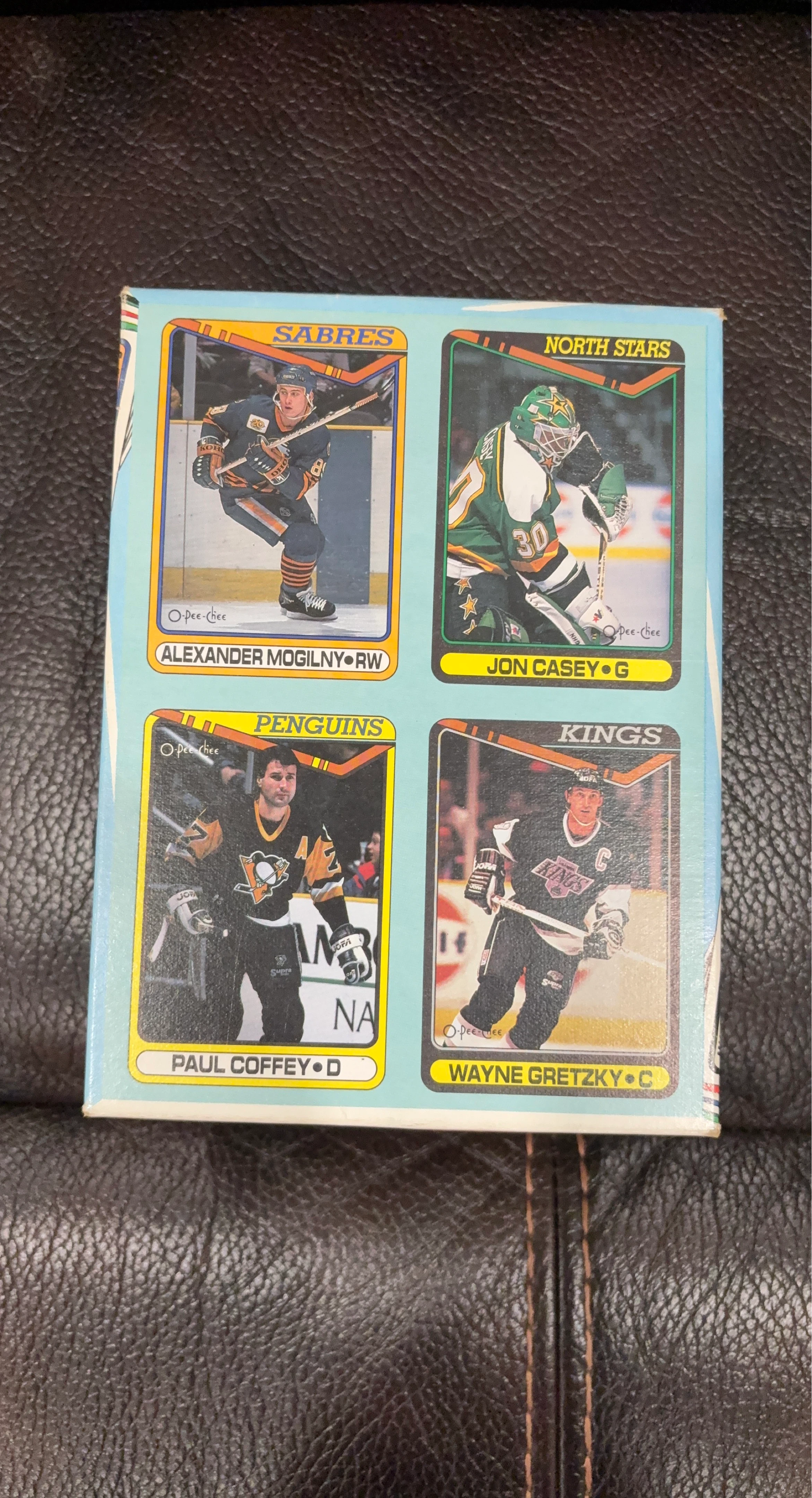 1990-91 O-Pee-Chee box bottom Hockey Cards -