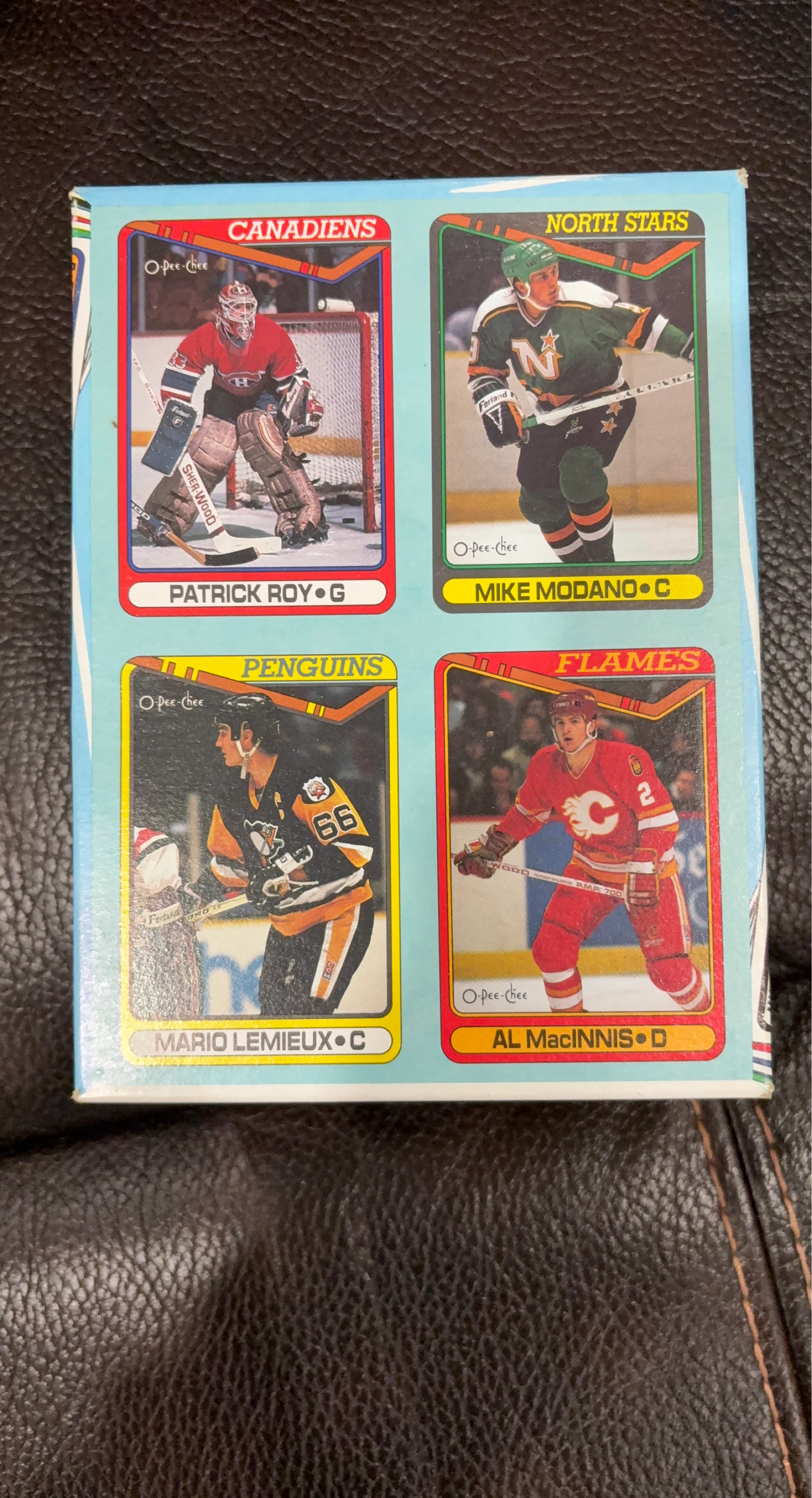 1990-91 O-Pee-Chee box bottom Hockey Cards -