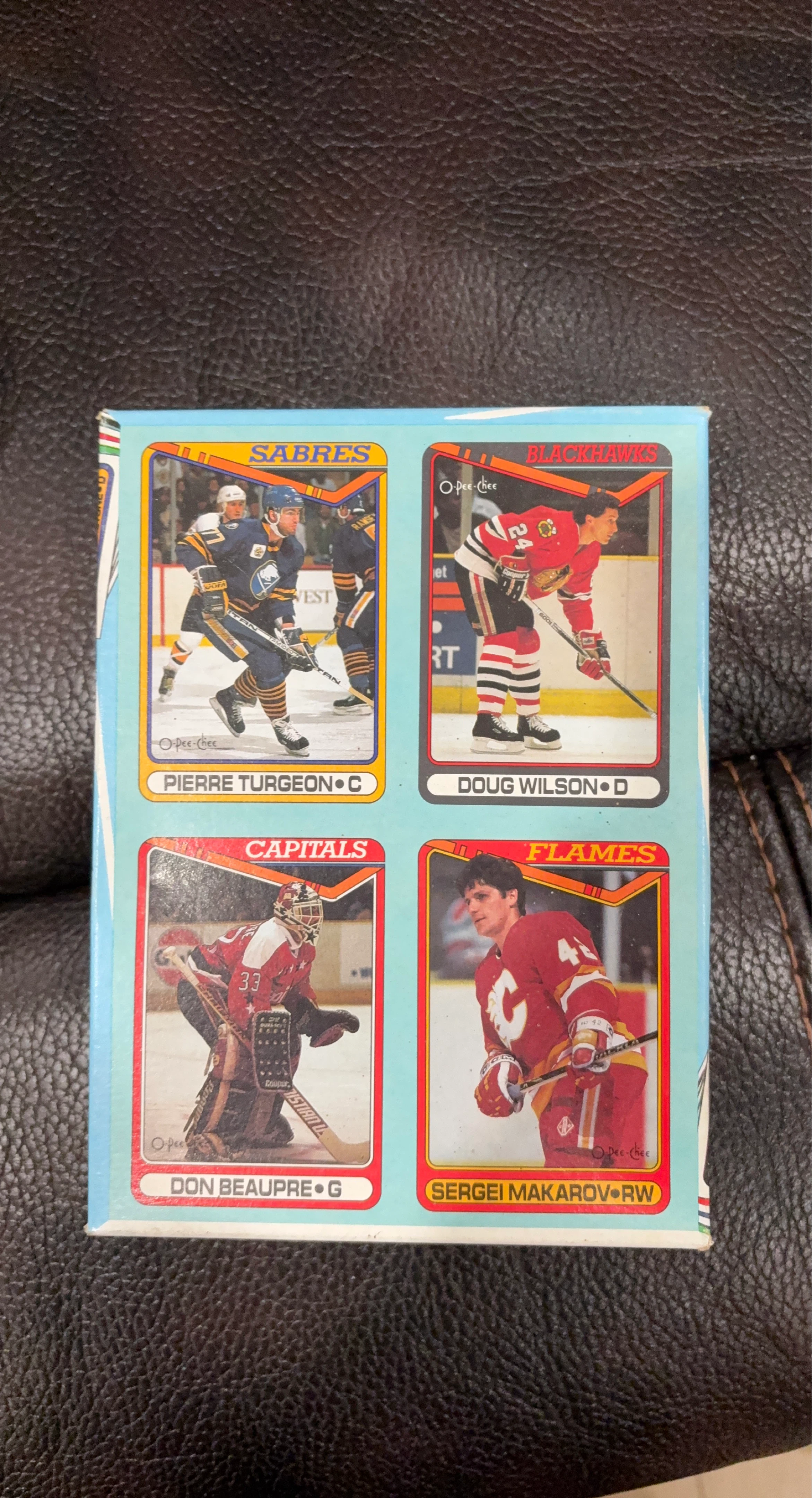 1990-91 O-Pee-Chee box bottom Hockey Cards