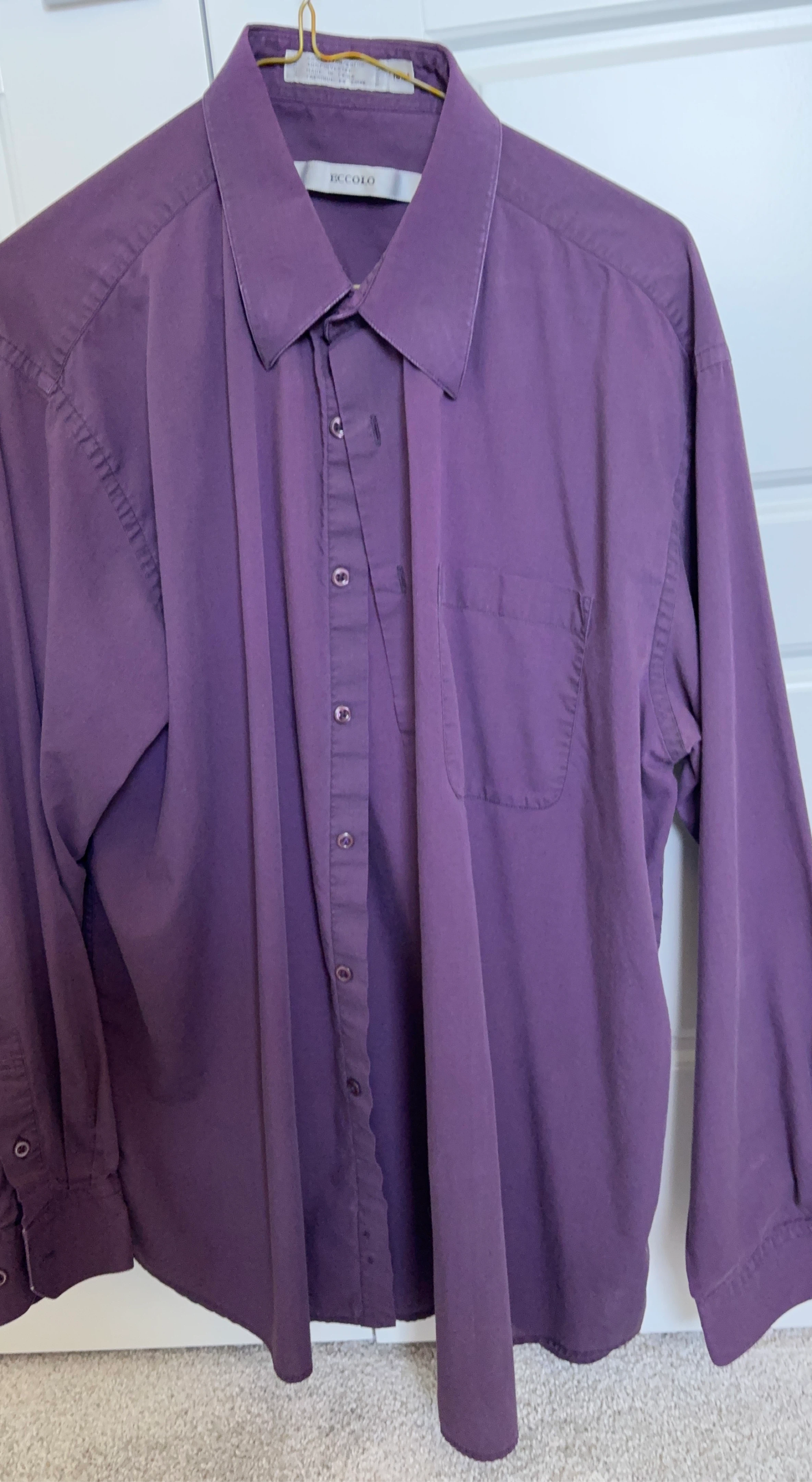 ECCLO Purple Dress Shirt - 16 1/2