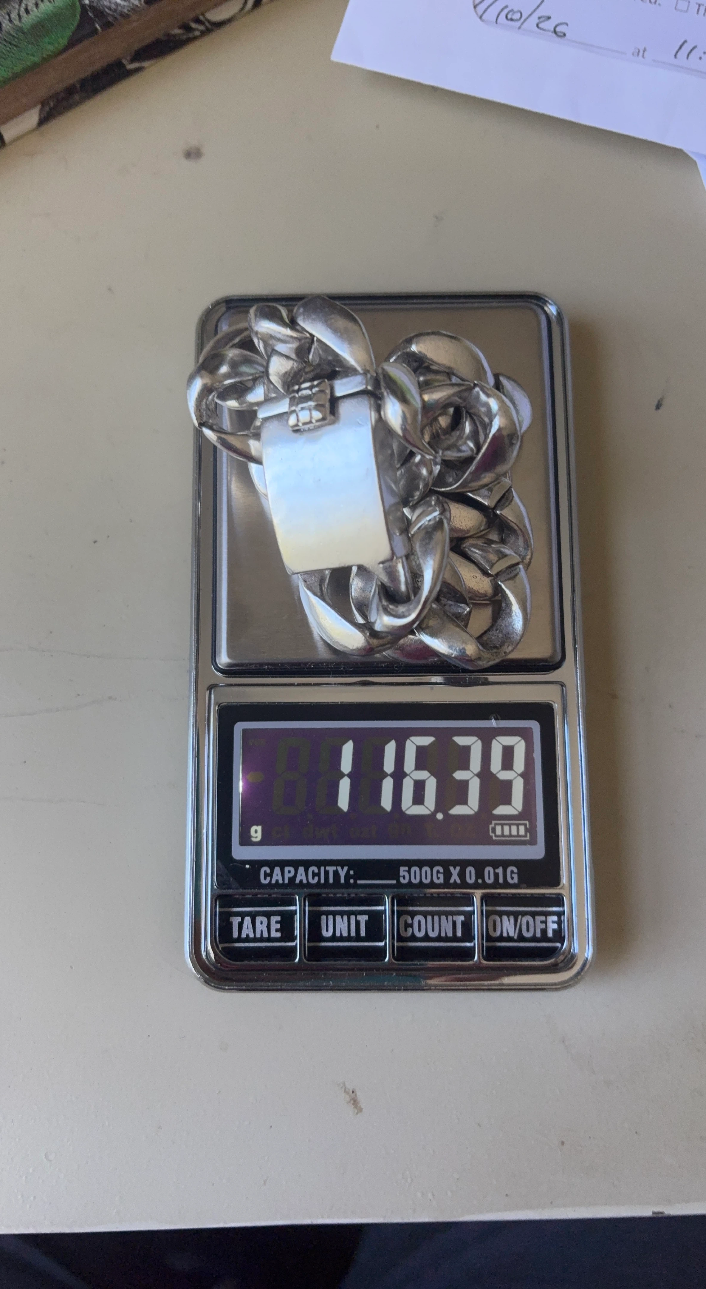 Heavy Curb Chain Bracelet